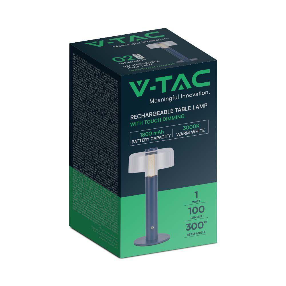 VT-1049 LED TABLE LAMP-1800mAH BATTERY D:150x300 3000K VIOLET BODY