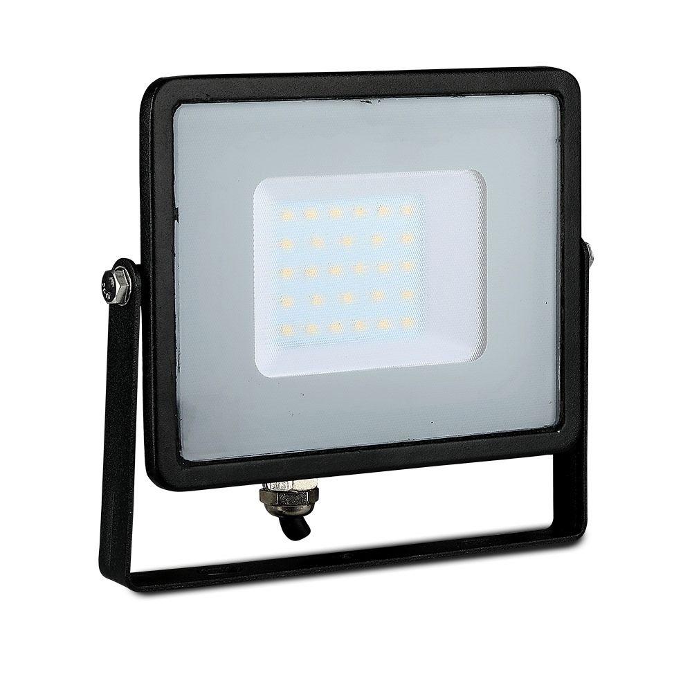 VT-30-1 30W SMD FLOODLIGHT SAMSUNG CHIP & 1M CABLE 6400K BLACK BODY