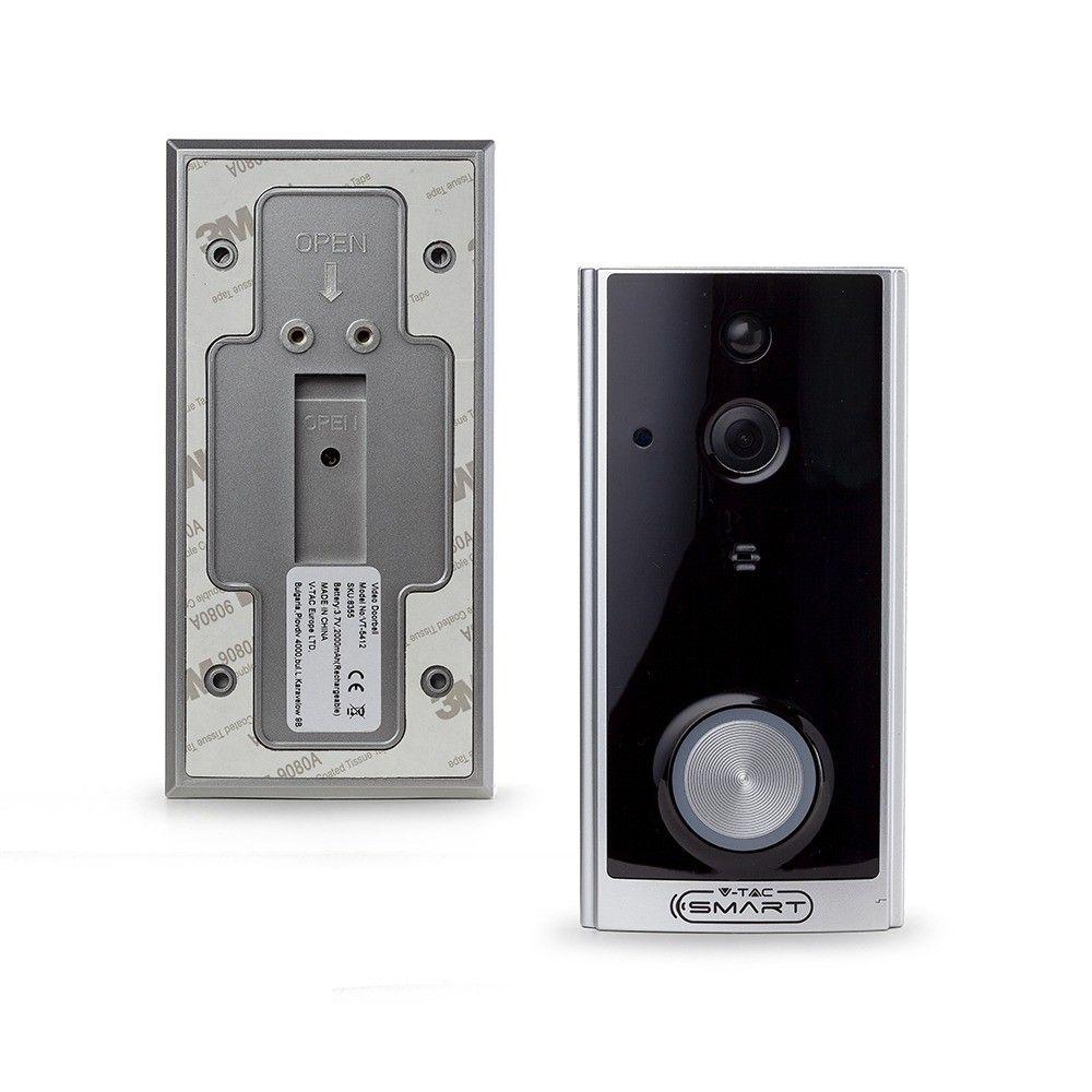 VT-5412 SMART VIDEO DOORBELL-2 WAY AUDIO-BLACK BODY