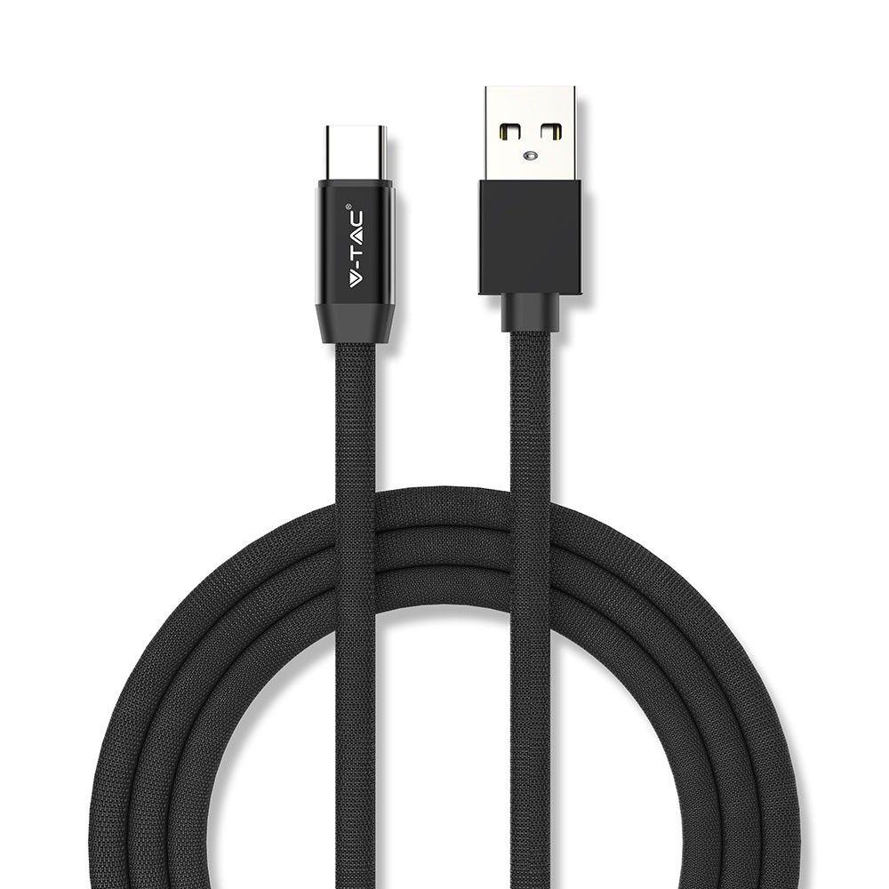 Przewód USB typ: C, 1m, Czarny, VTAC, SKU 8498