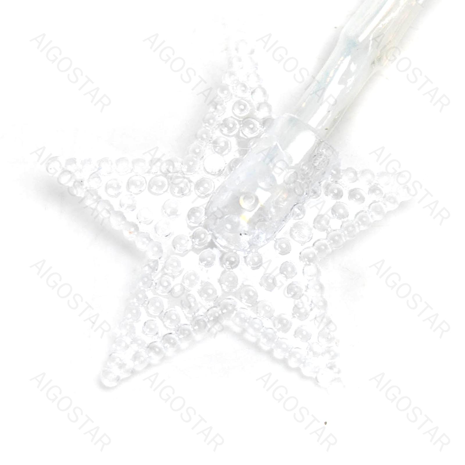 3AA battery string lights - pendant star, natural white, 1.5m