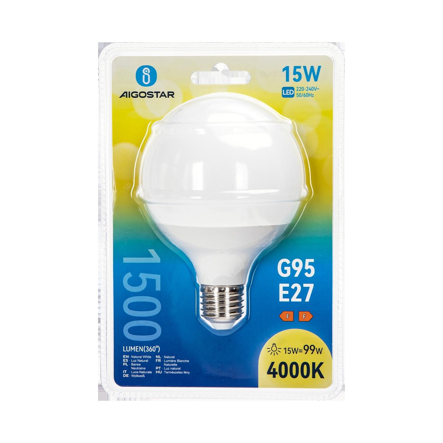 LED G95 E27 15W