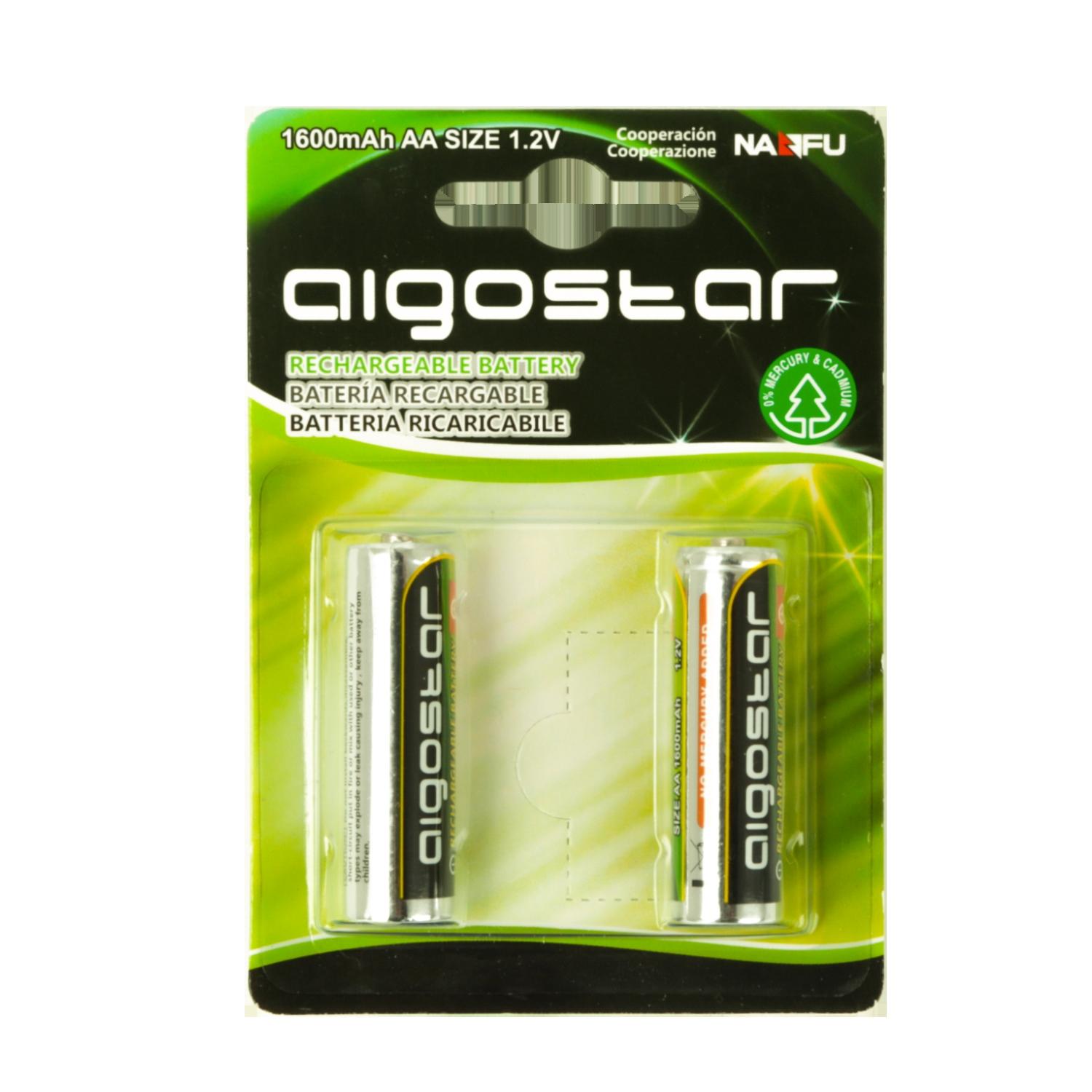 Rechargeable batteries AA 1600mAH 1.2V 2pcs