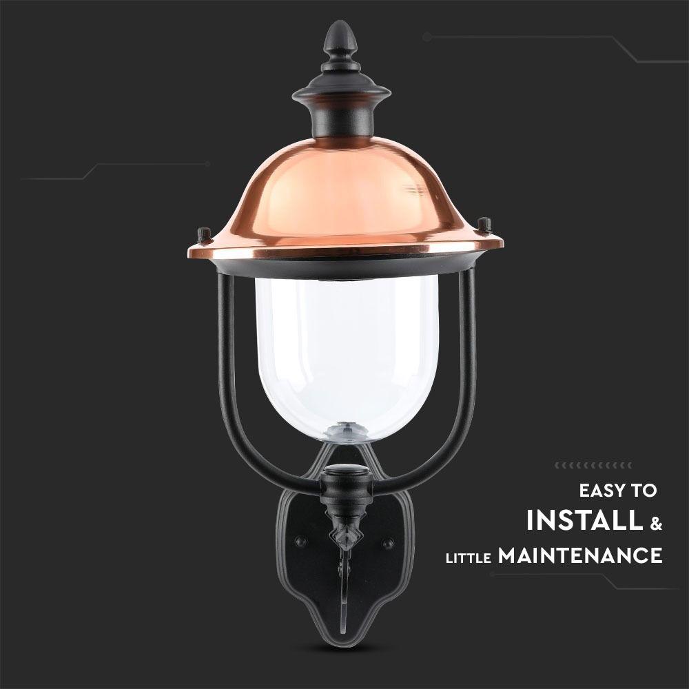 VT-853 E27 WALL LAMP WITH CLEAR PC COVER-UP