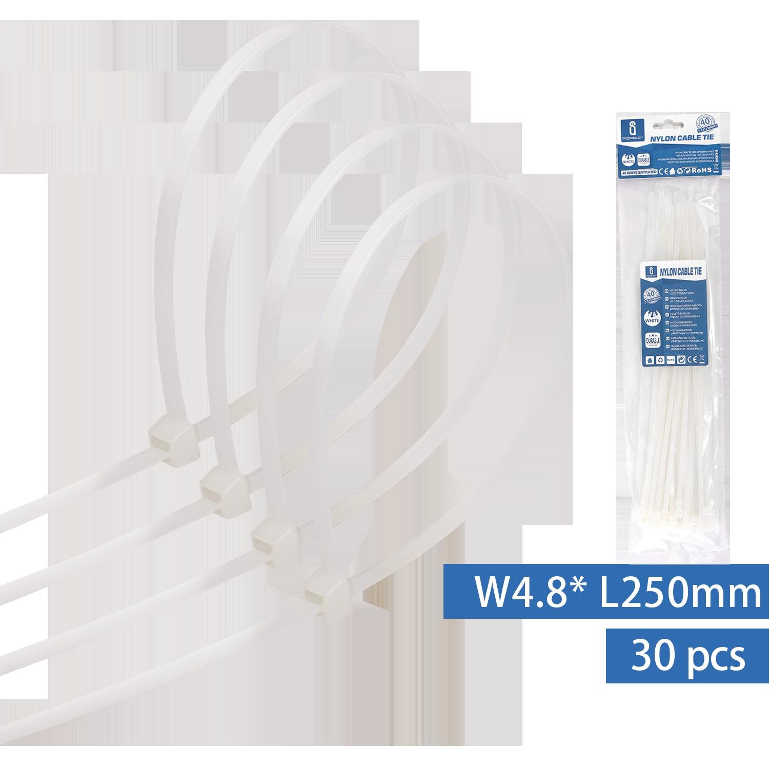 Nylon Cable Ties W4.8*L250mm White