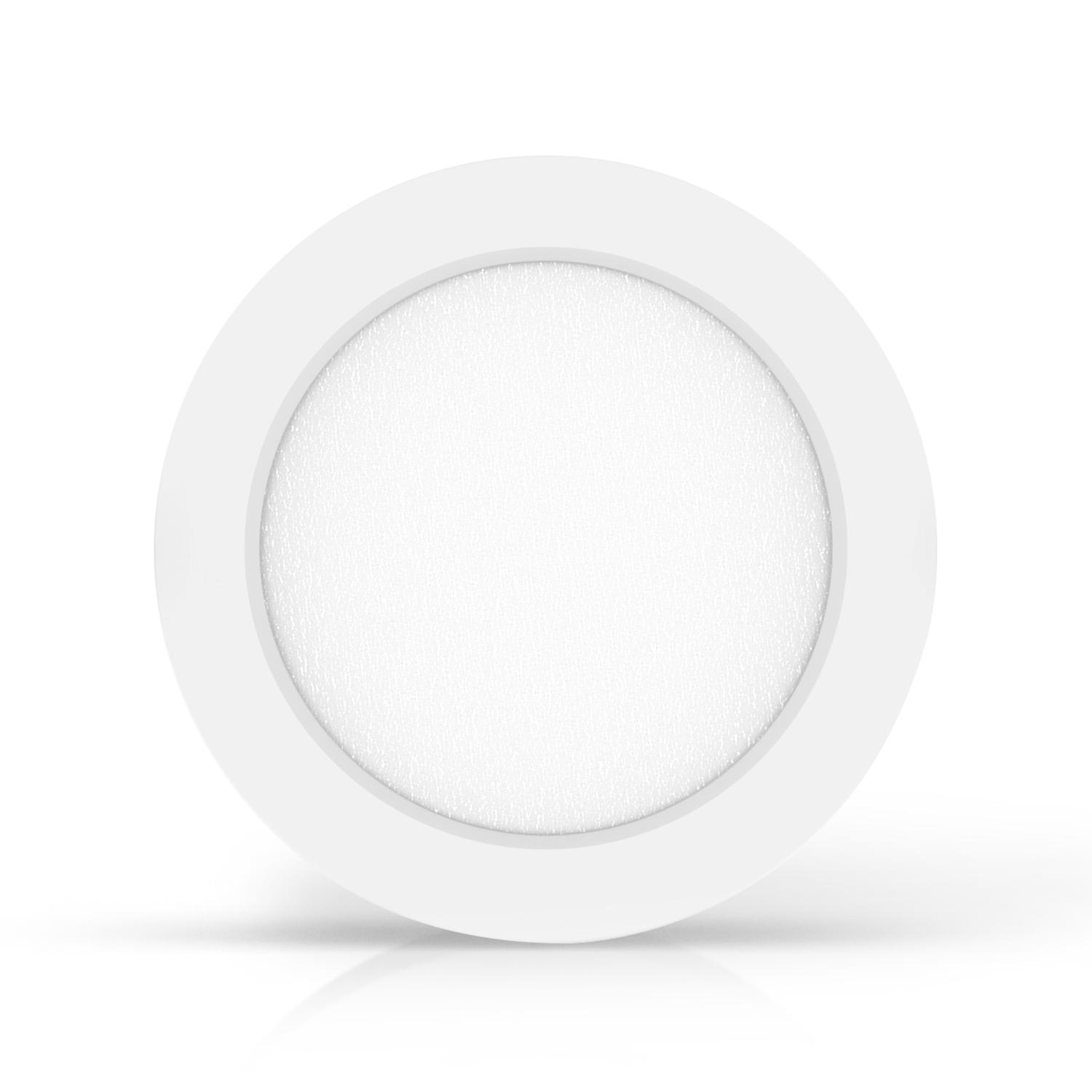 Downlight okrągły natynkowy LED E6 12W Światło naturalne(12W,4000K,Barwa Neutralna,1350lm)