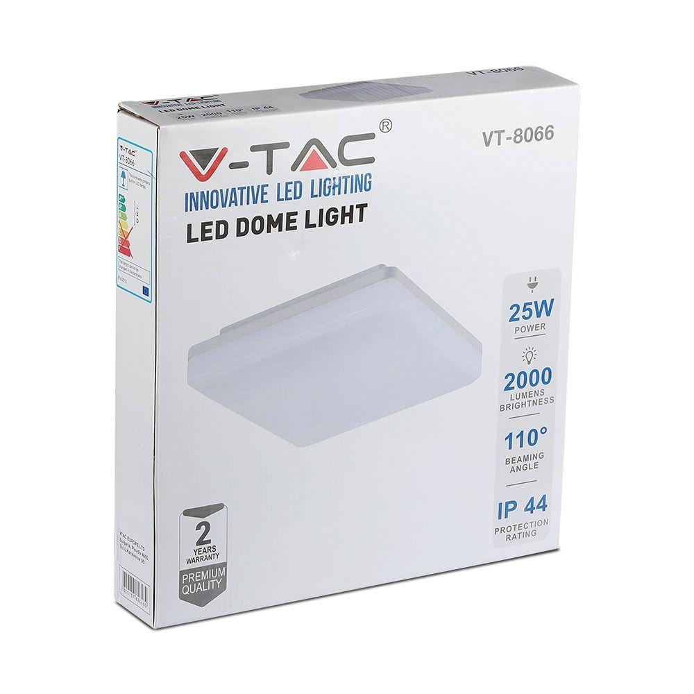 VT-8066 25W LED CEILING LIGHT 4200K SQUARE