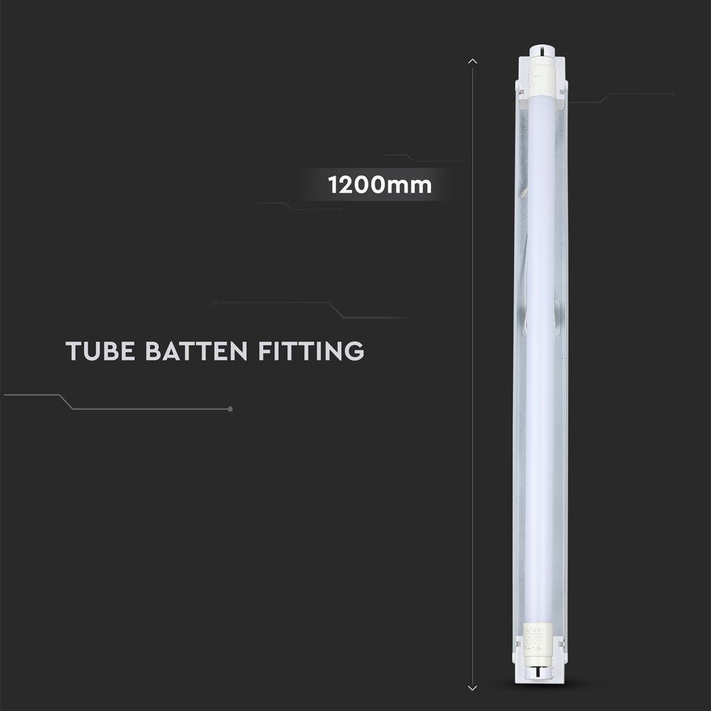 VT-12026 SINGLE BATTEN FITTING-120CM WITH 18W SAMSUNG LED TUBE 4000K