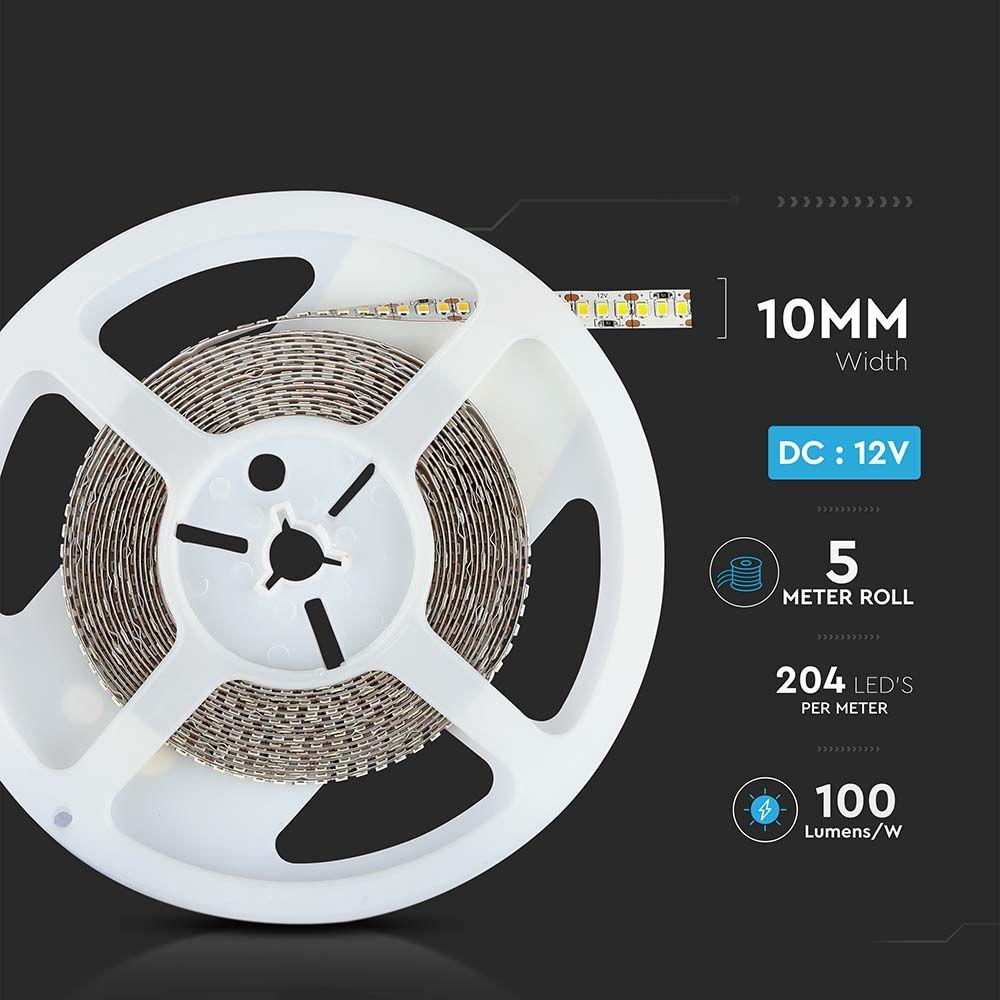 VT-2835 204 17W/M LED STRIP LIGHT 4000K IP20 (5M/ROLL)(PRICE PER M)