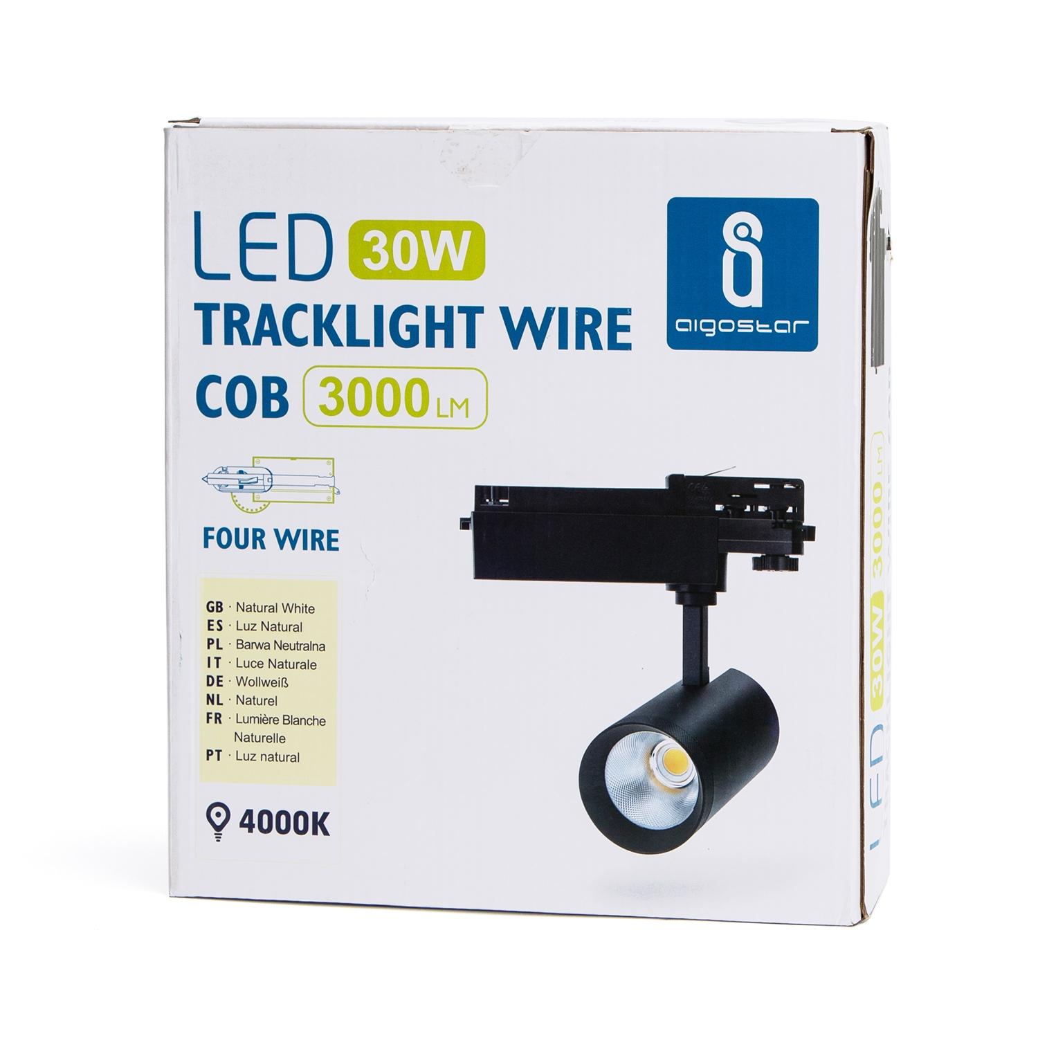 4 wires track light 30W Natural White