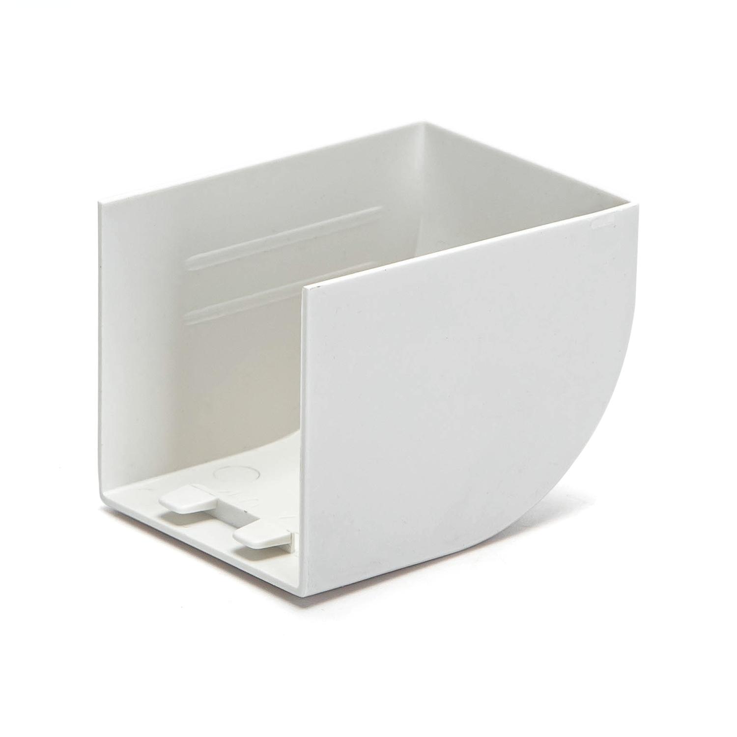 PVC Square Trunking End Cap White 40*40mm 4pcs