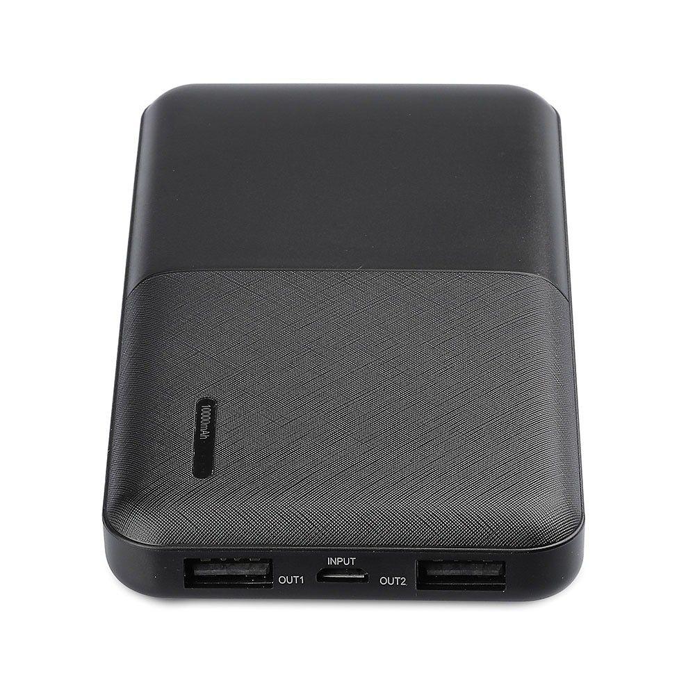 Power Bank, 3.7V/10000mAh, Czarny, VTAC, SKU 8897