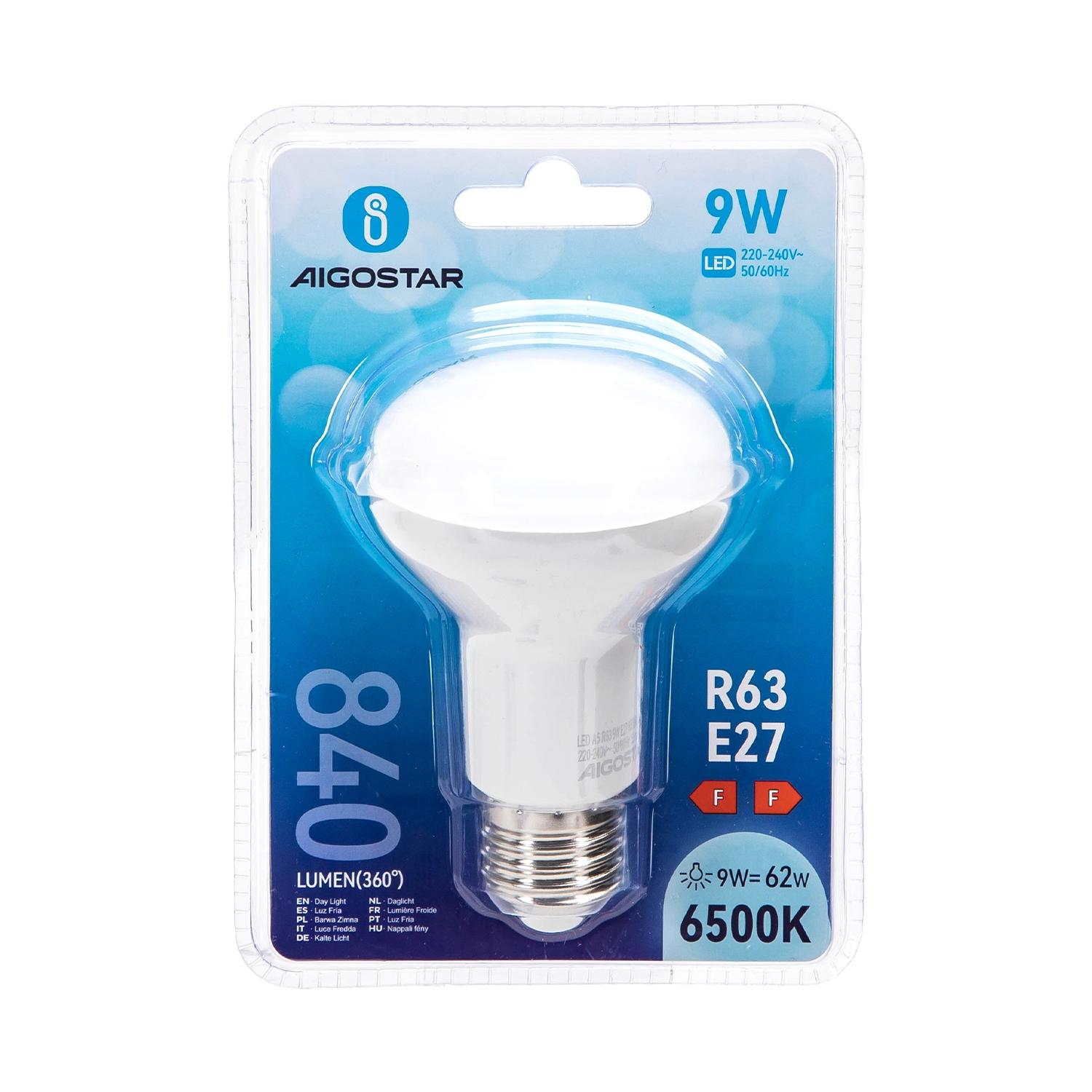 LED R63 E27 9W