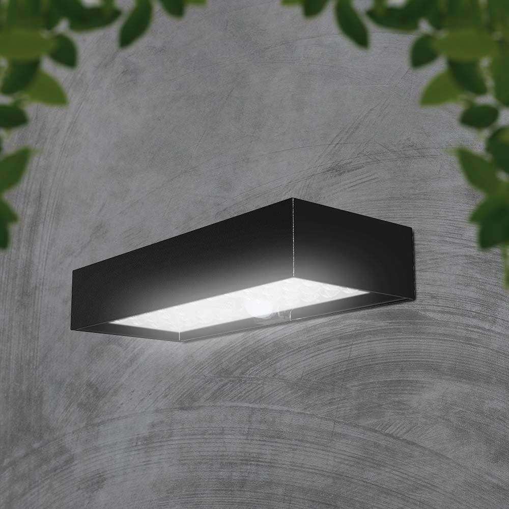 6W Lampa ścienna LED solarna 900LM, Bateria litowa 3.7v 3000mA, Barwa: 4000K, Kolor: Czarny   , VTAC, SKU 10307