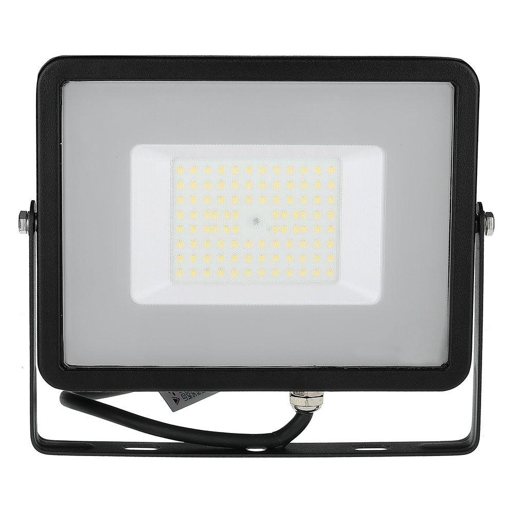 50W Naświetlacz LED SMD, Chip SAMSUNG, Barwa:6400K, Obudowa: Czarna , Wydajność: 120lm/w, VTAC, SKU 761