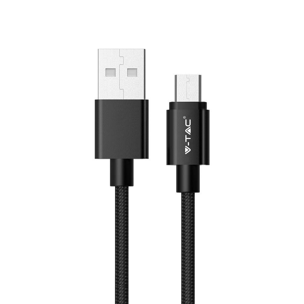 Przewód Mikro USB, 1m, Czarny, VTAC, SKU 8488