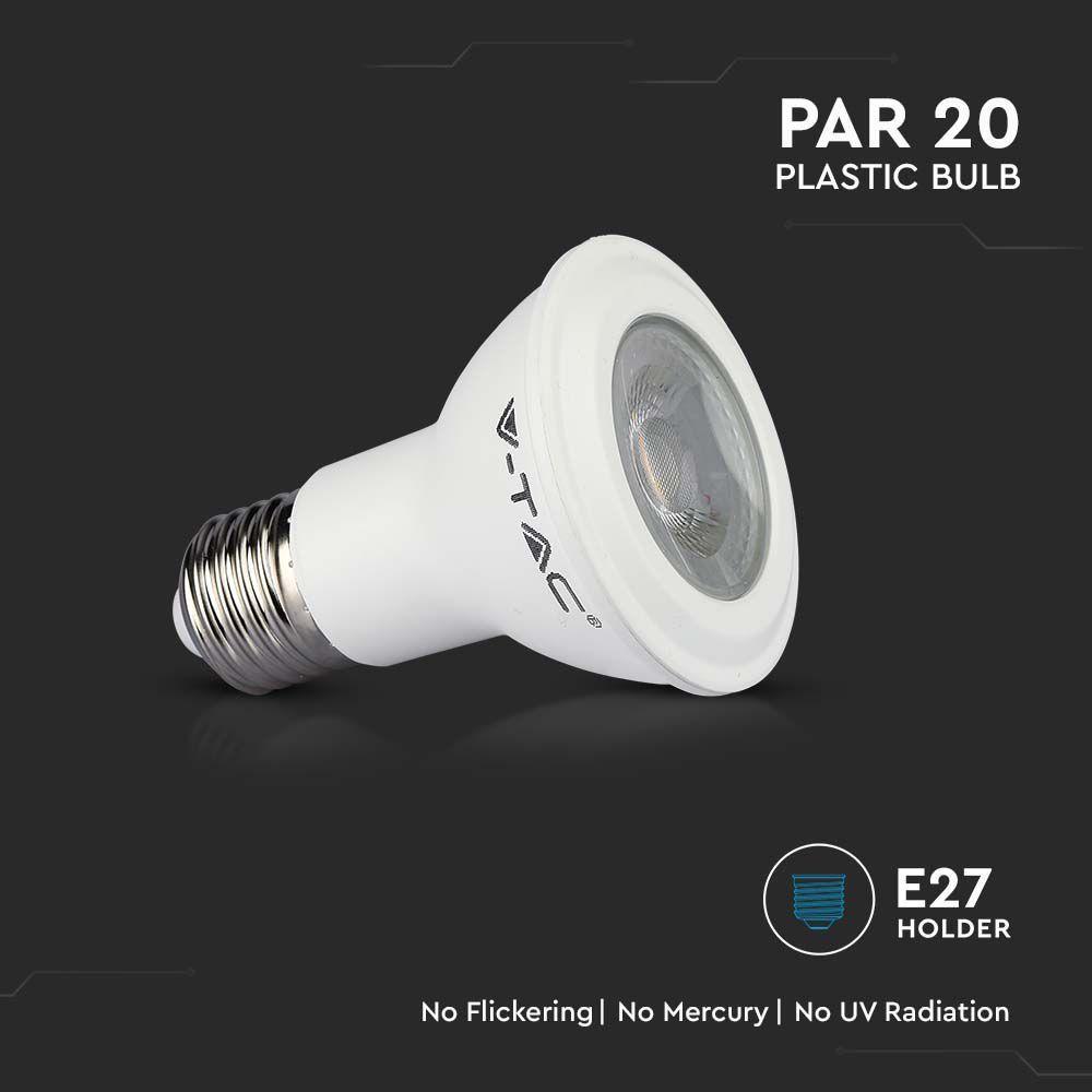 VT-220 5.8W PAR 20 PLASTIC BULB SAMSUNG CHIP 4000K E27