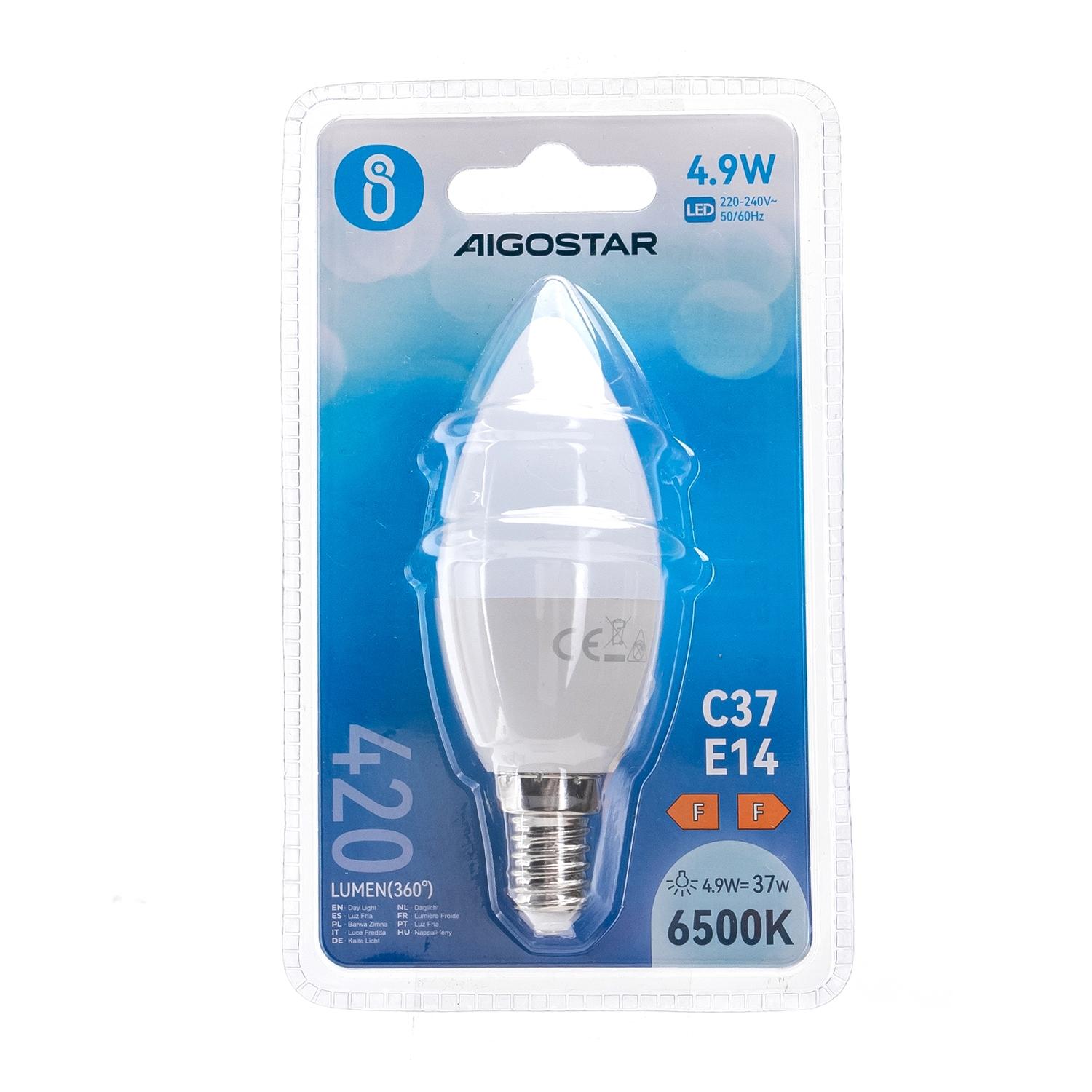 LED C37 E14 4.9W