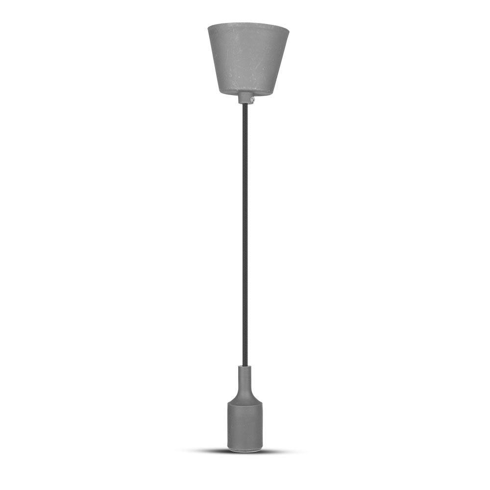 Lampa Wisząca, Trzonek:E27/ Szary, VTAC, SKU 3481