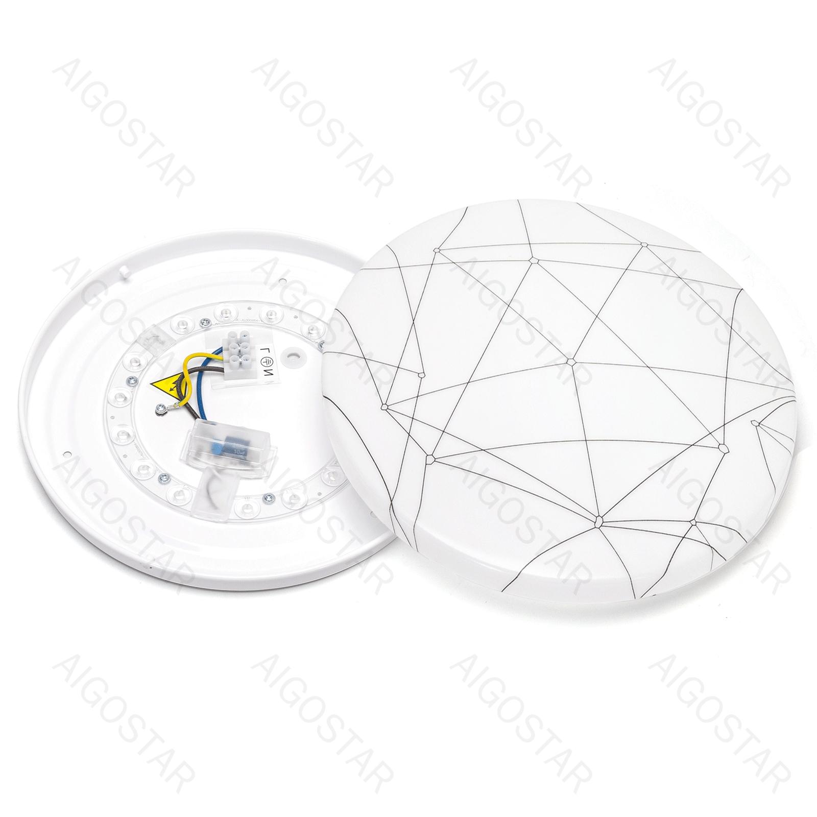 LED CEILING LIGHT 12W 6500K/GEOMETRIC LINE SHAPE