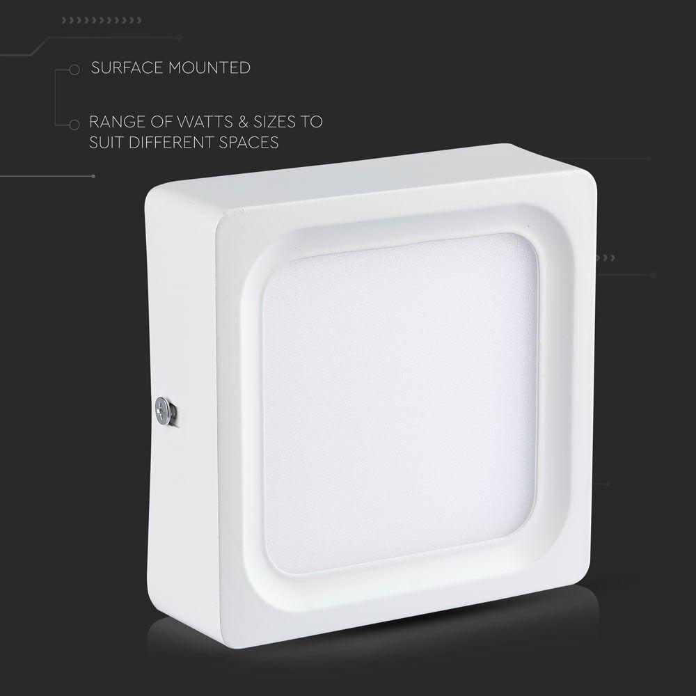 8W Panel LED , Barwa:3000K , Kwadratowa, VTAC, SKU 4802