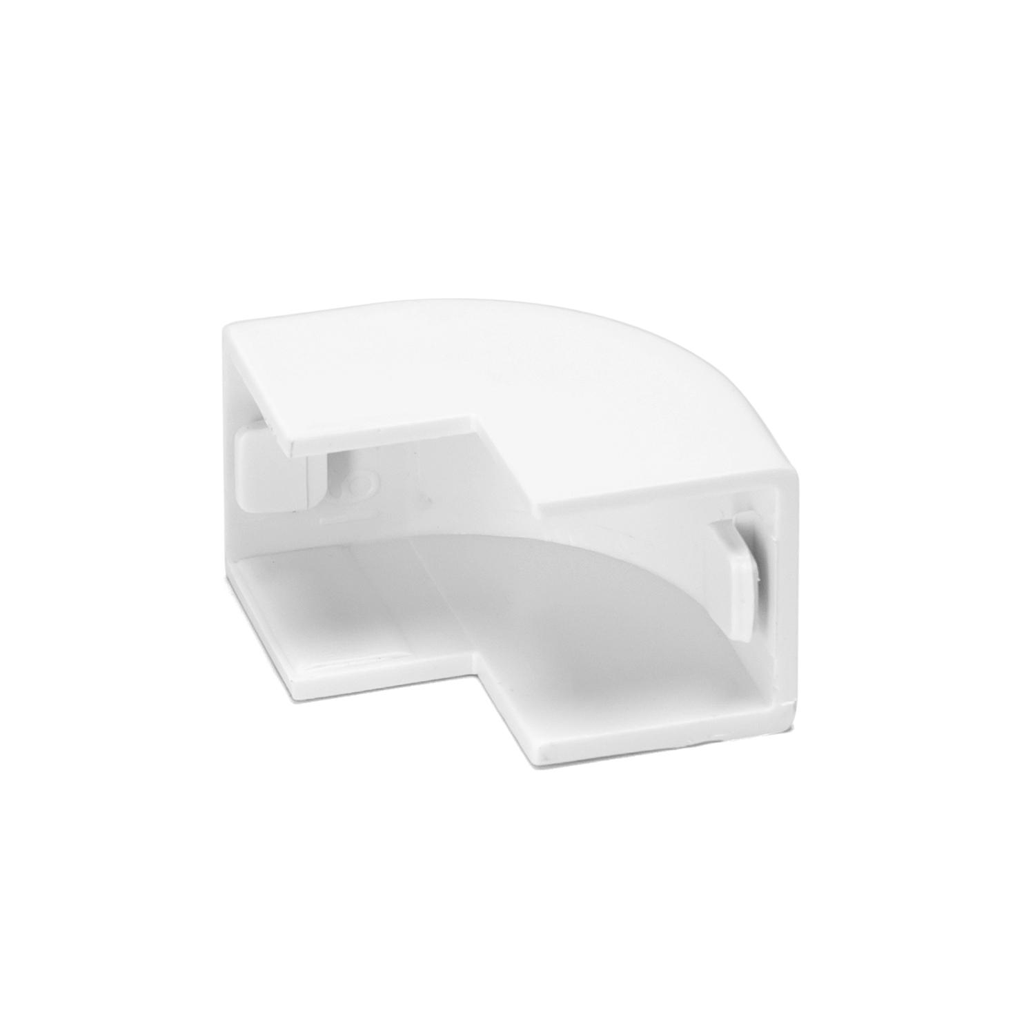 PVC Square Trunking External Bend White 15*10mm 4pcs