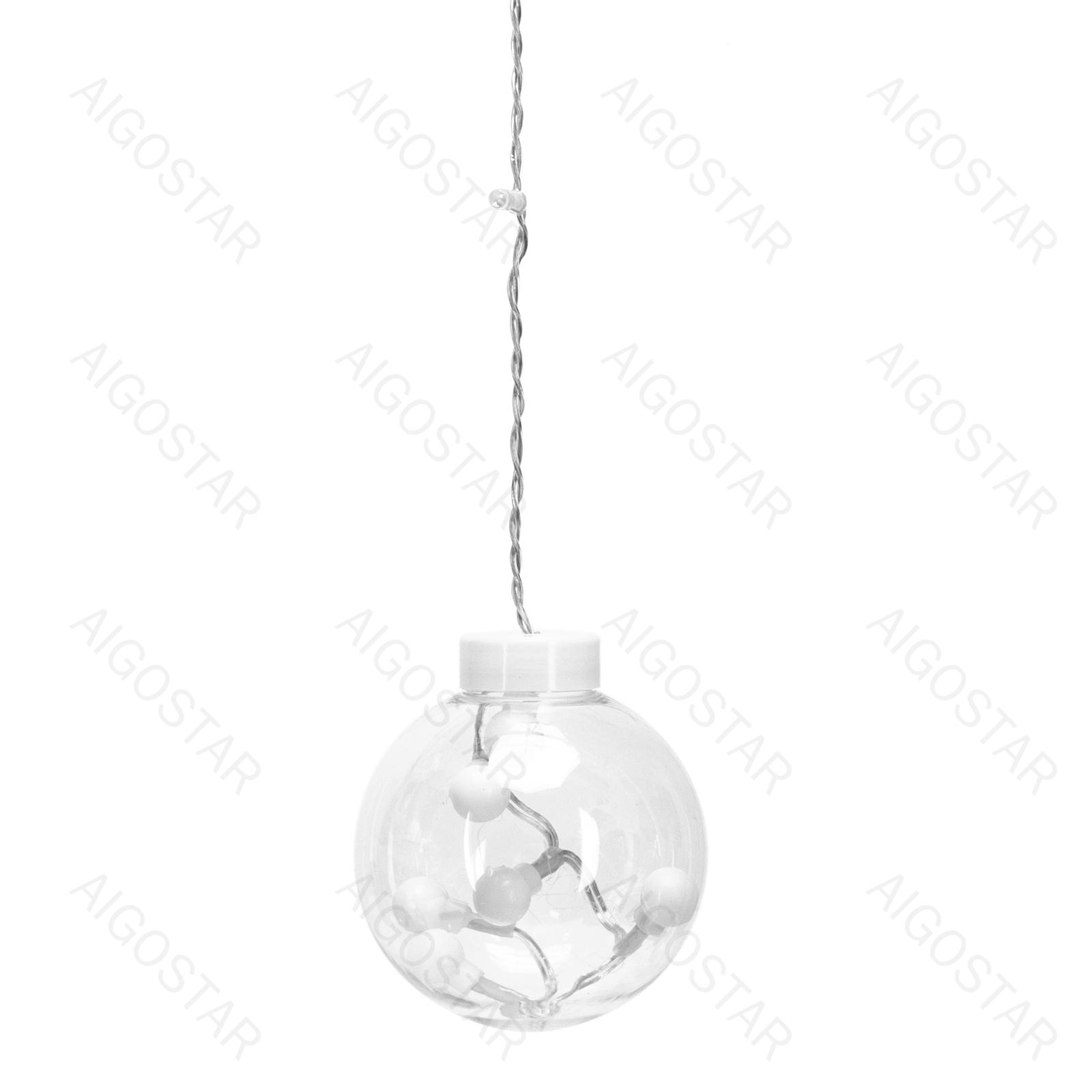 Low voltage connectable string lights, wishing balls (wave), warm white, 3m+3m*0.6m, 12strips