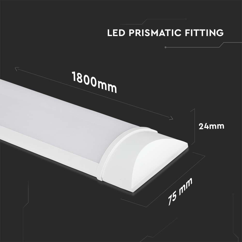 60W Belka oświetleniowa LED 180cm, Chip SAMSUNG Barwa:6400K, VTAC, SKU 21671