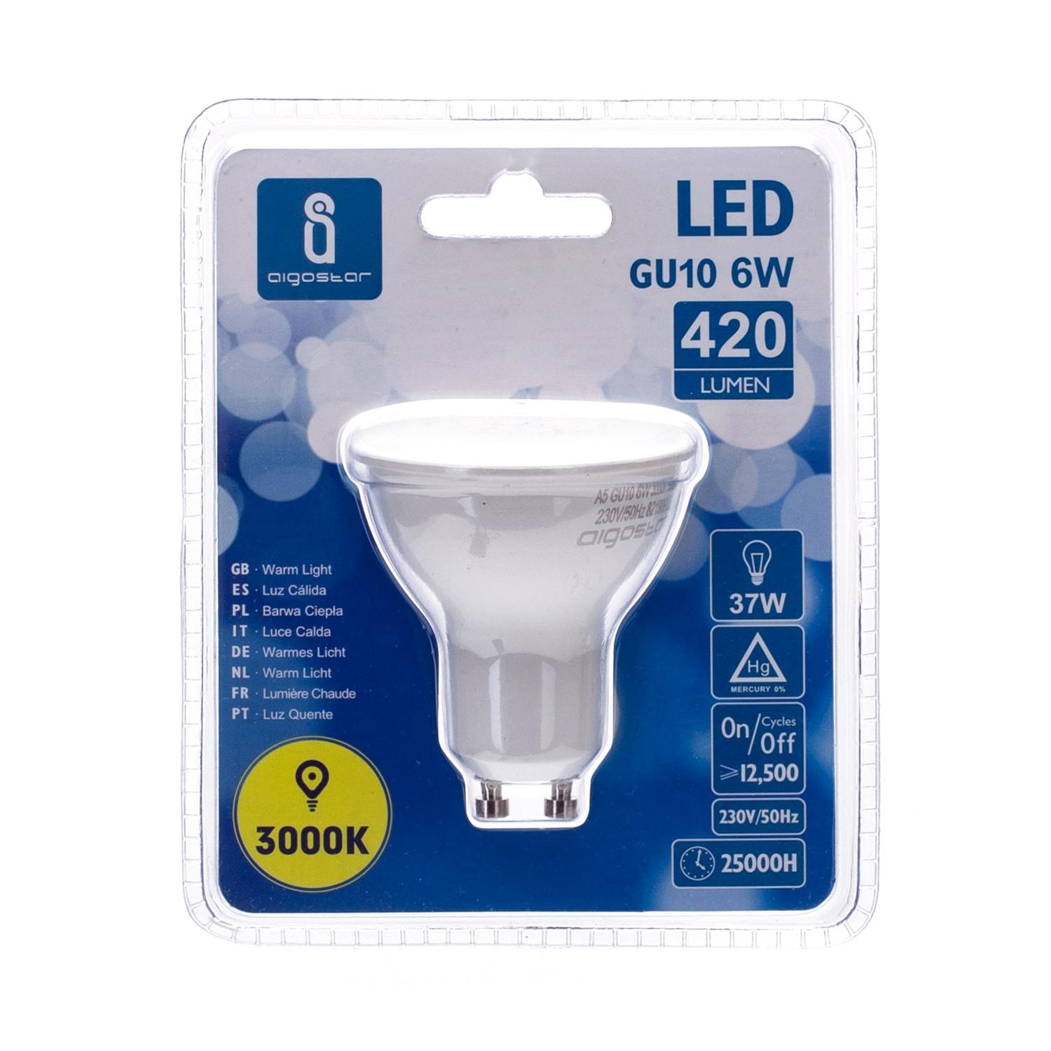 LED GU10 6W