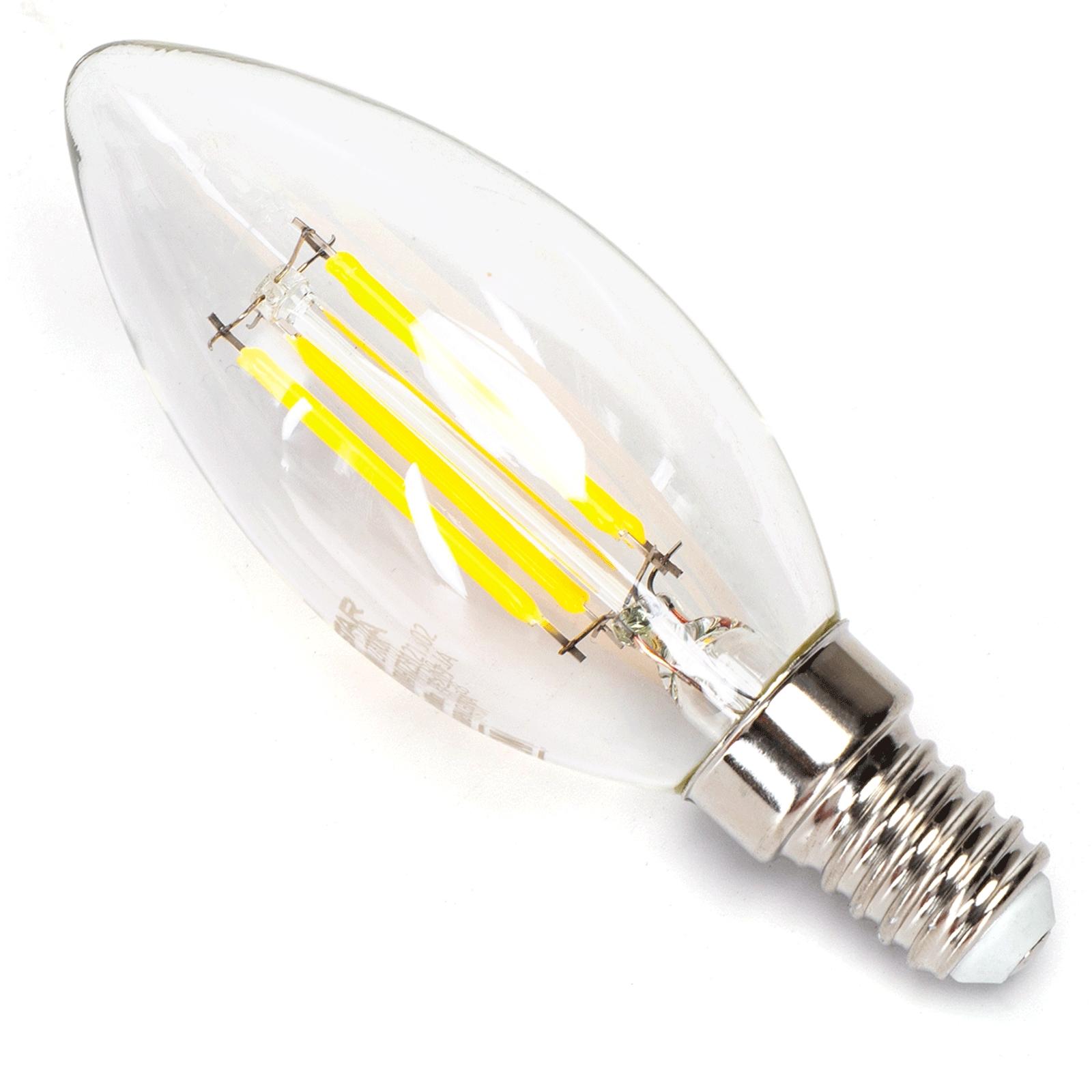 LED Filament Bulb (Clear) C35 E14 8W