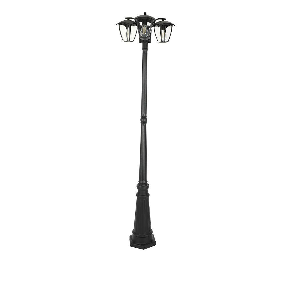 VT-740 E27 POLE LAMP-BLACK (3 HEADS)