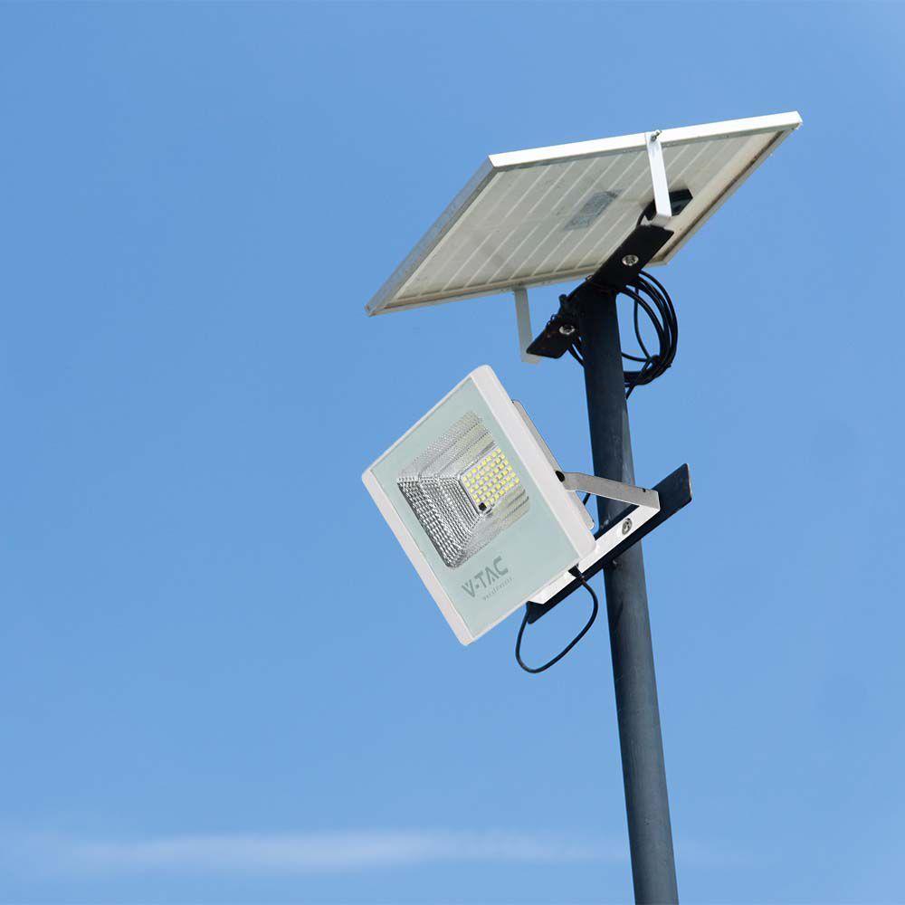 VT-300W 50W SOLAR PANEL WITH LED FLOODLIGHT 4000K WHITE BODY