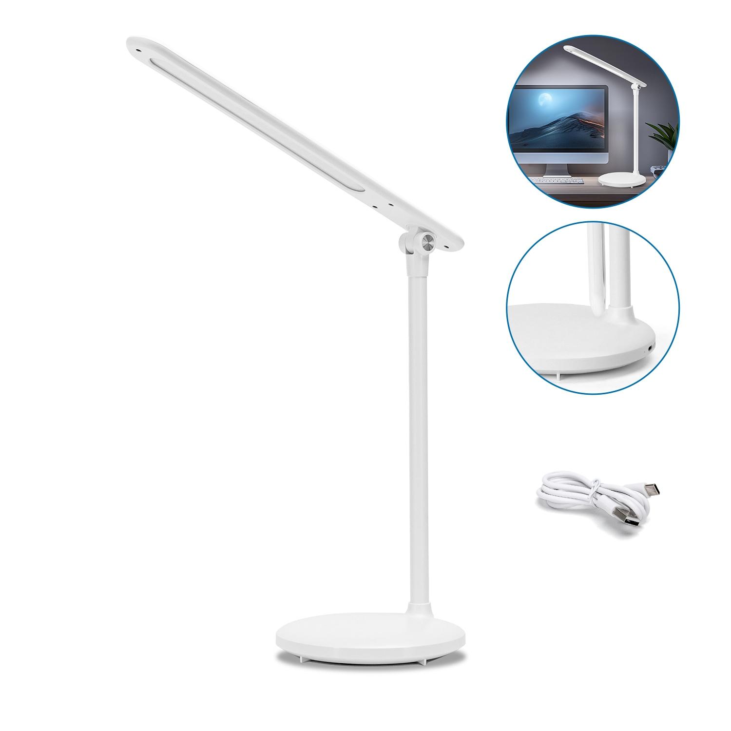 Multi-functional Desk Lamp Dimmable, CCT and Rechargeable