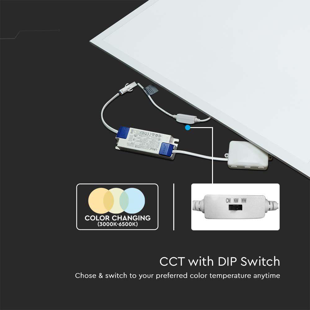 45W Panel LED 1200x600mm, Barwa:3w1, (120lm/W), VTAC, SKU 6977