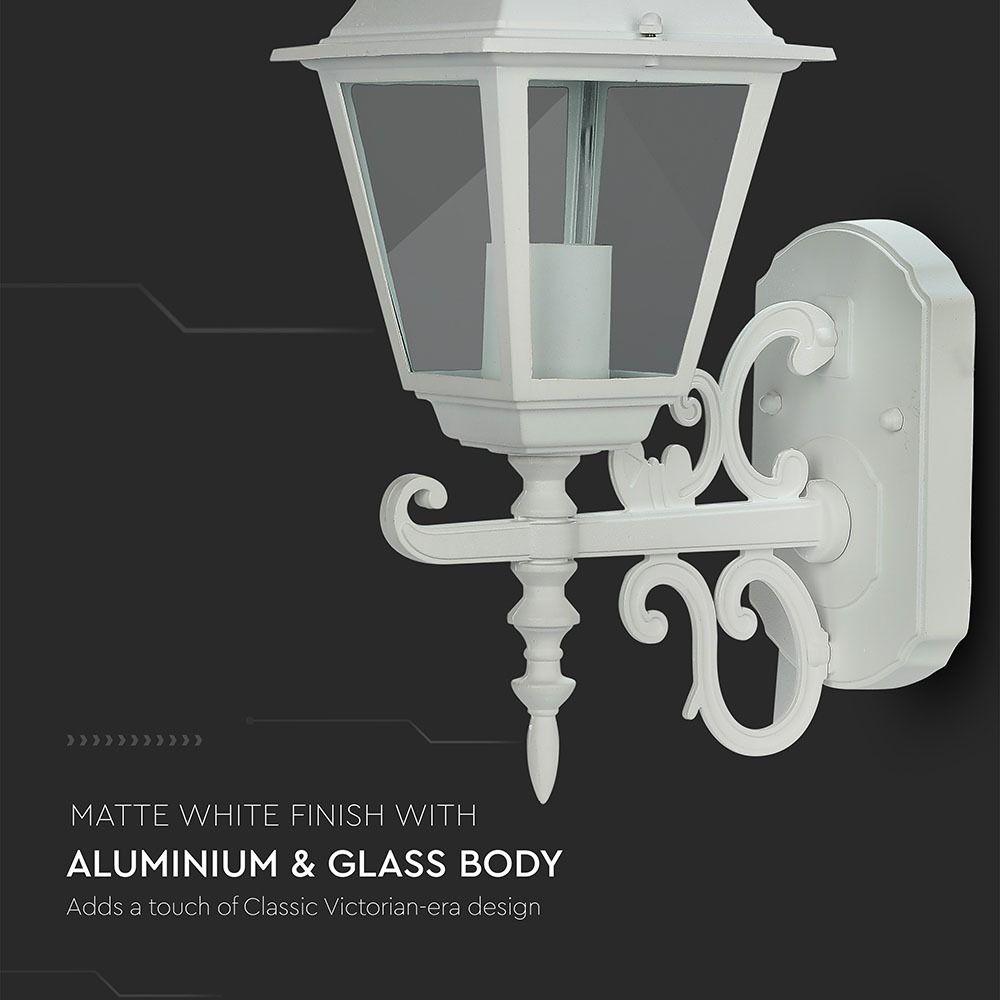 VT-760 E27 WALL LAMP SMALL-MATT WHITE(UP)