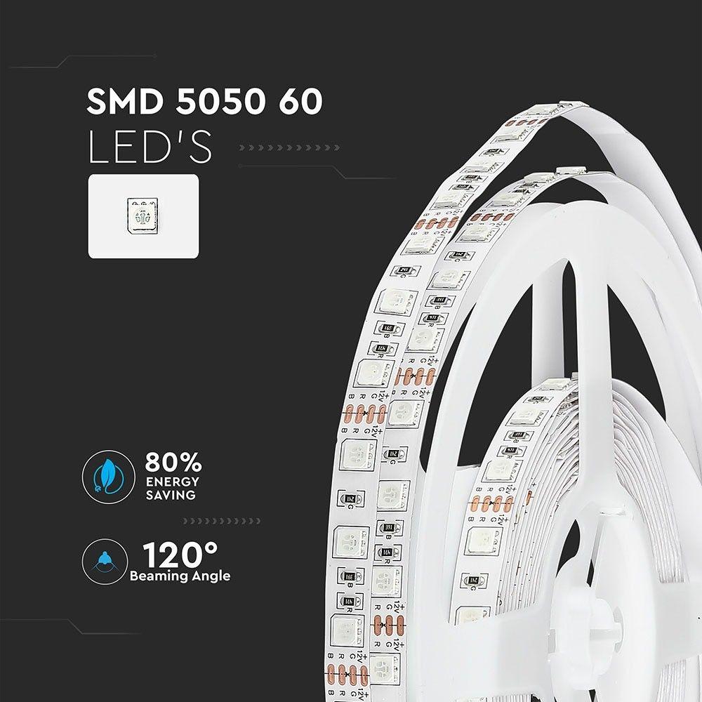 VT-5050-60 10.8W LED STRIP RGB IP20 (5M/ROLL)(PRICE PER M)