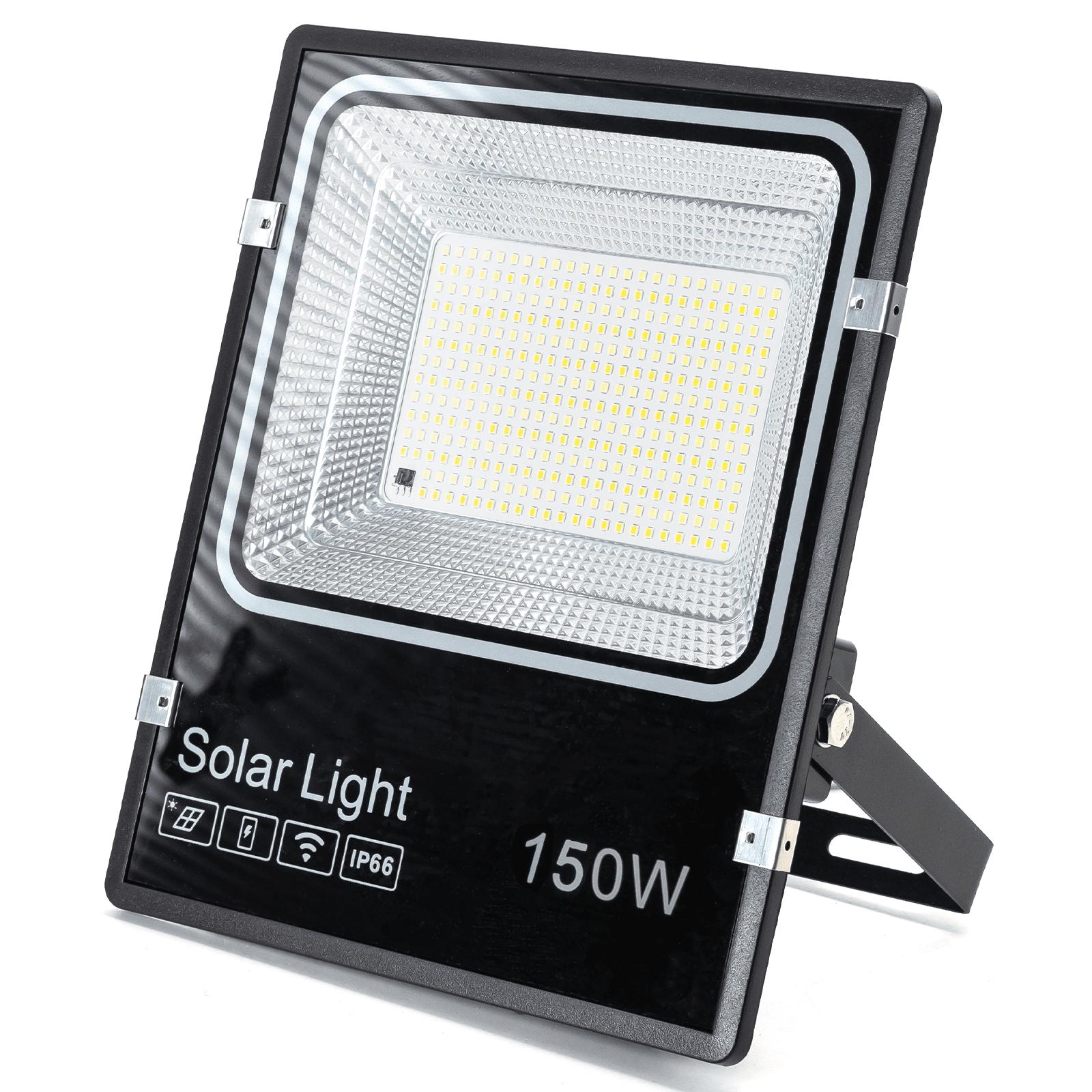 LED FLOOD LIGHT WITH SOLAR PANEL /08 Series/ 5M LINE/150W/ CCT