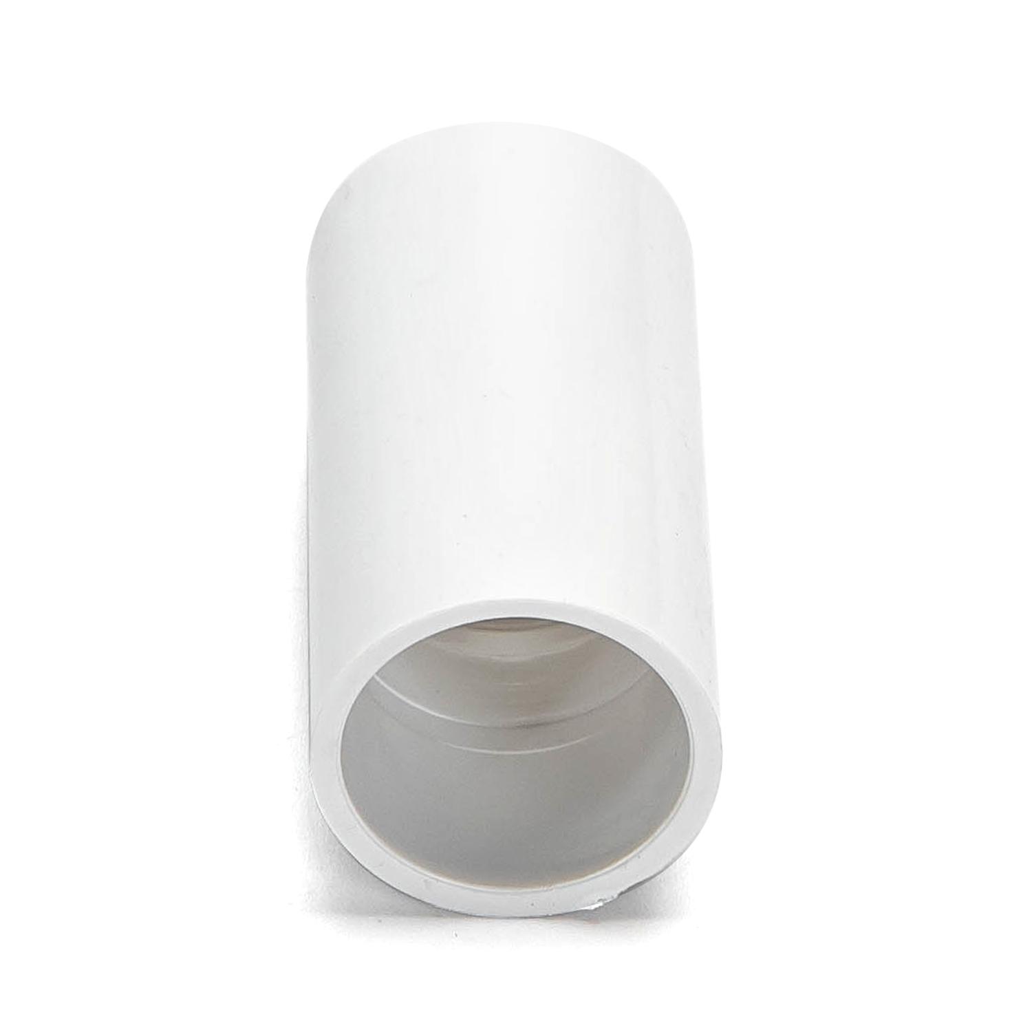 PVC Round Wire Duct Connector White 20mm 4PCS