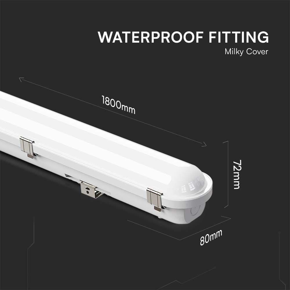 VT-41006S 40W/50W/60W LED BATTEN FITTING SAMSUNG SENSOR 6FT 3IN1 IP65/IK10