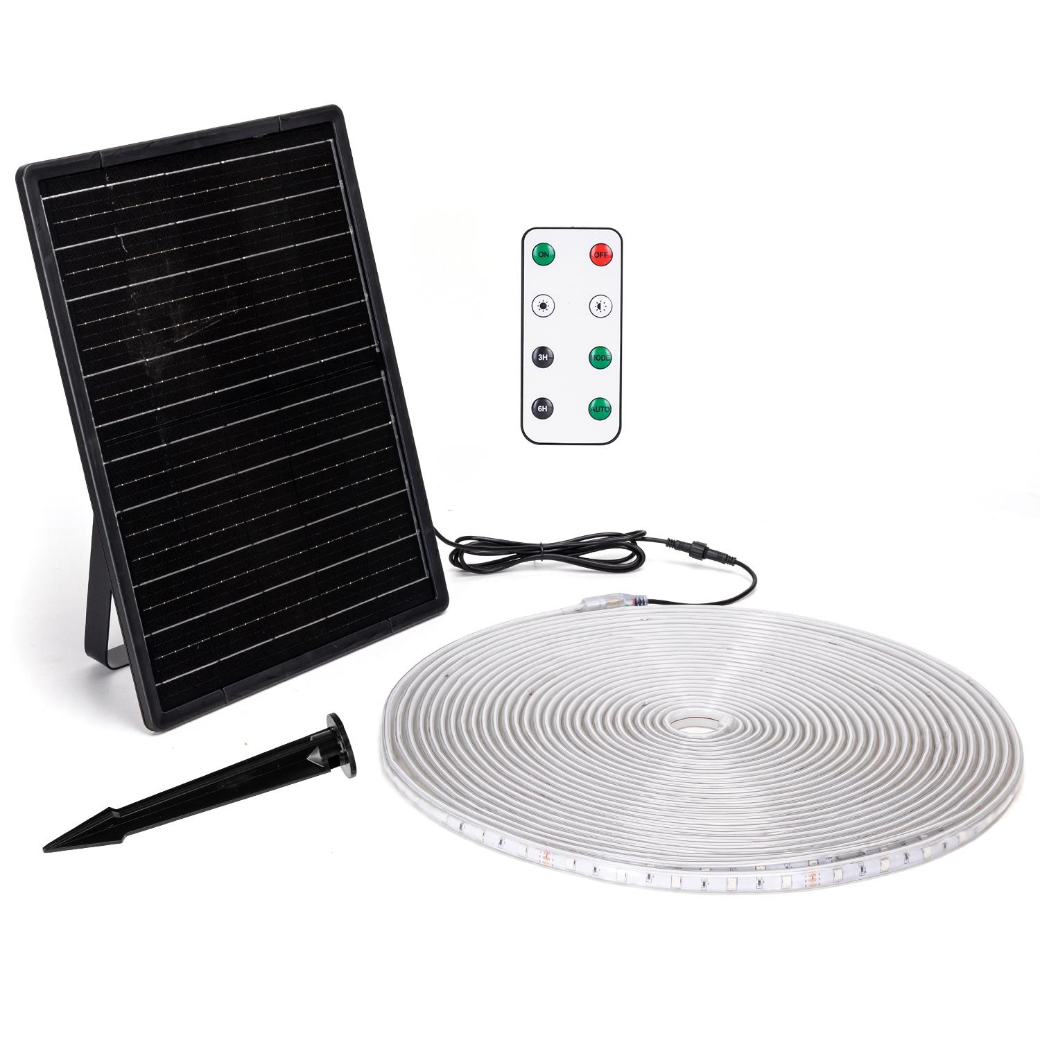 Taśma solarna LED 20m RGB 100W