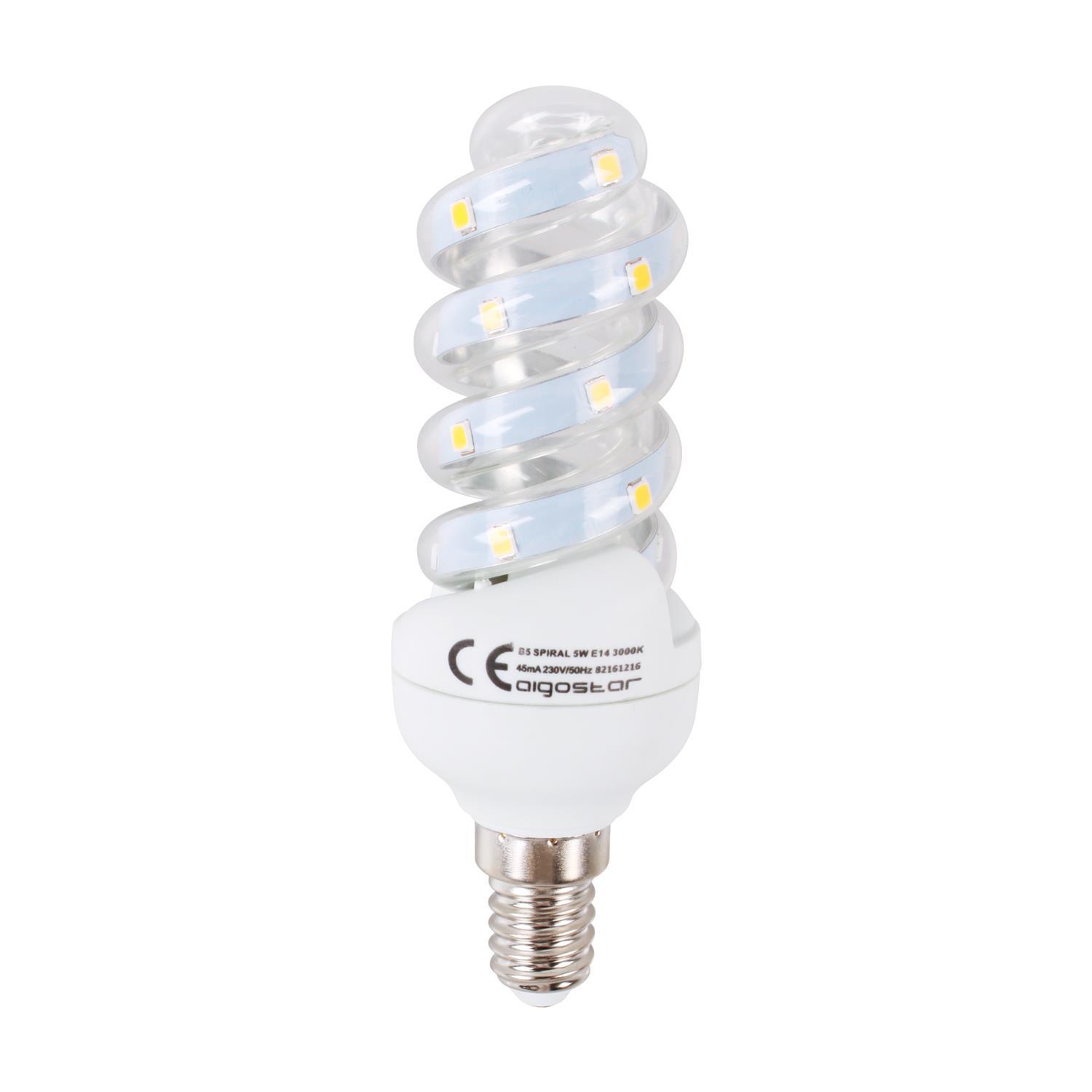 LED E14 4.9W Spiral tube