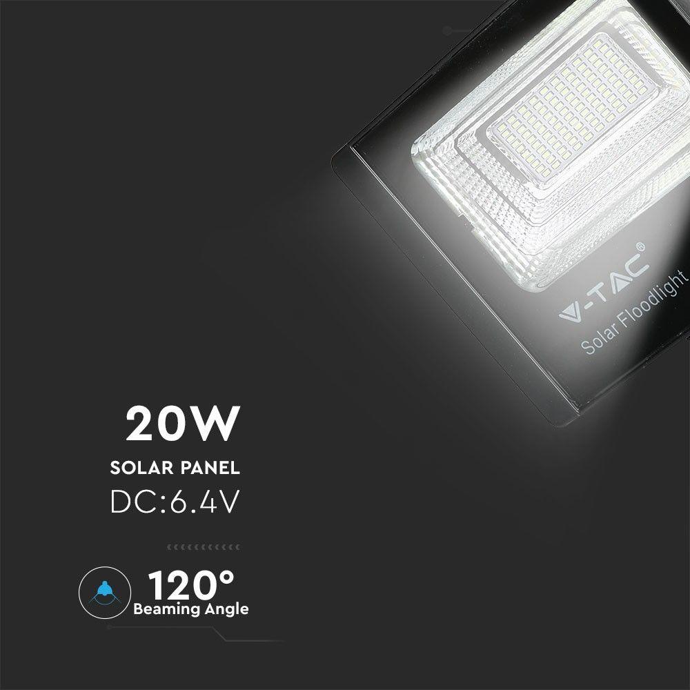 VT-60W 20W SOLAR PANEL WITH LED FLOODLIGHT 4000K