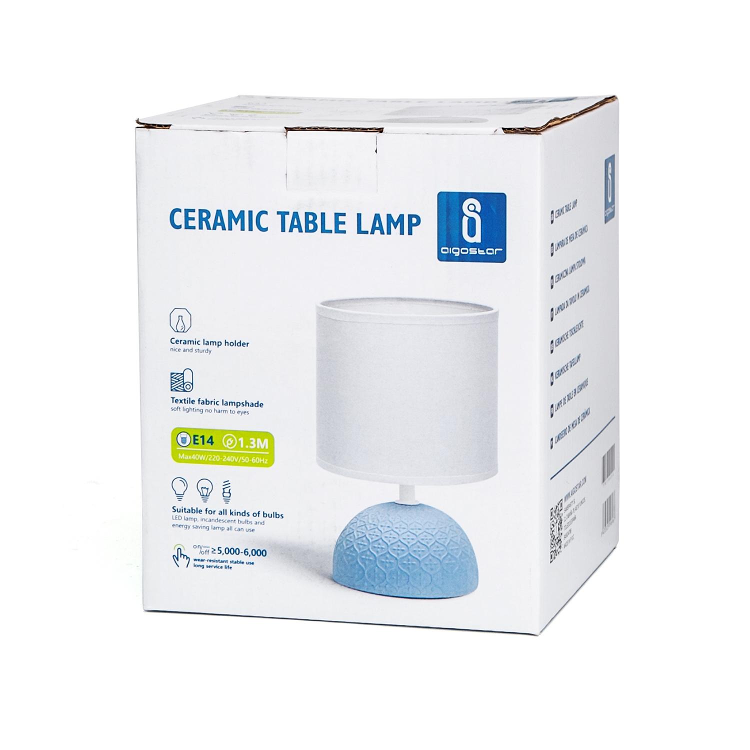 Ceramiczna lampa stołowa (bez źródła światła) E14(MAX.40W,E14)