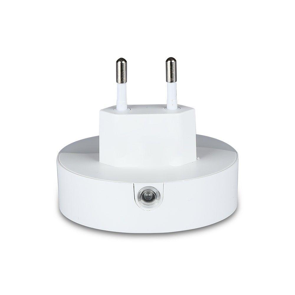 VT-84 0.45W LED NIGHT LIGHT(EU PLUG) WITH USB & SAMSUNG CHIP 3000K-ROUND