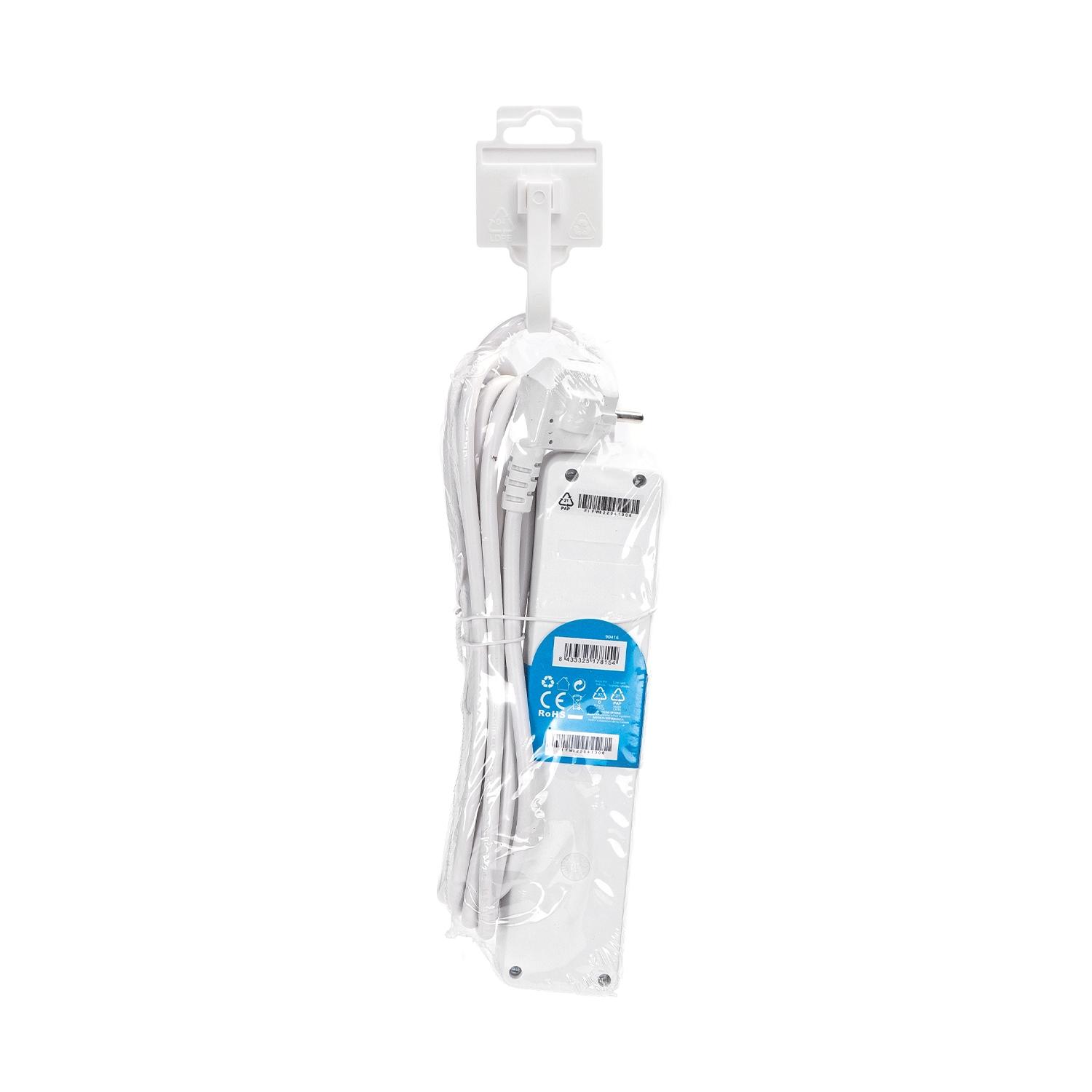 Power strips 4-way 3m H05VV-F 3G1.0m㎡ White