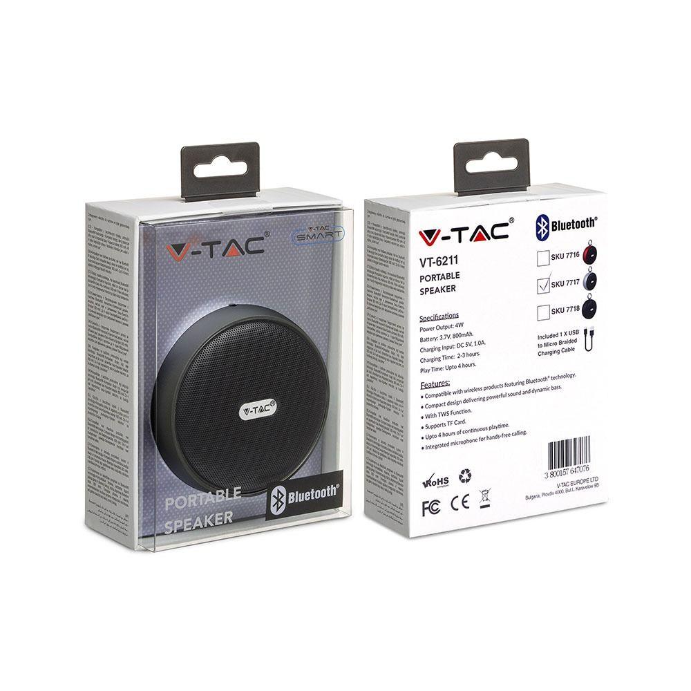 VT-6211 PORTABLE BLUETOOTH SPEAKER TWS FUNCTION-800mah BATTERY-GREY