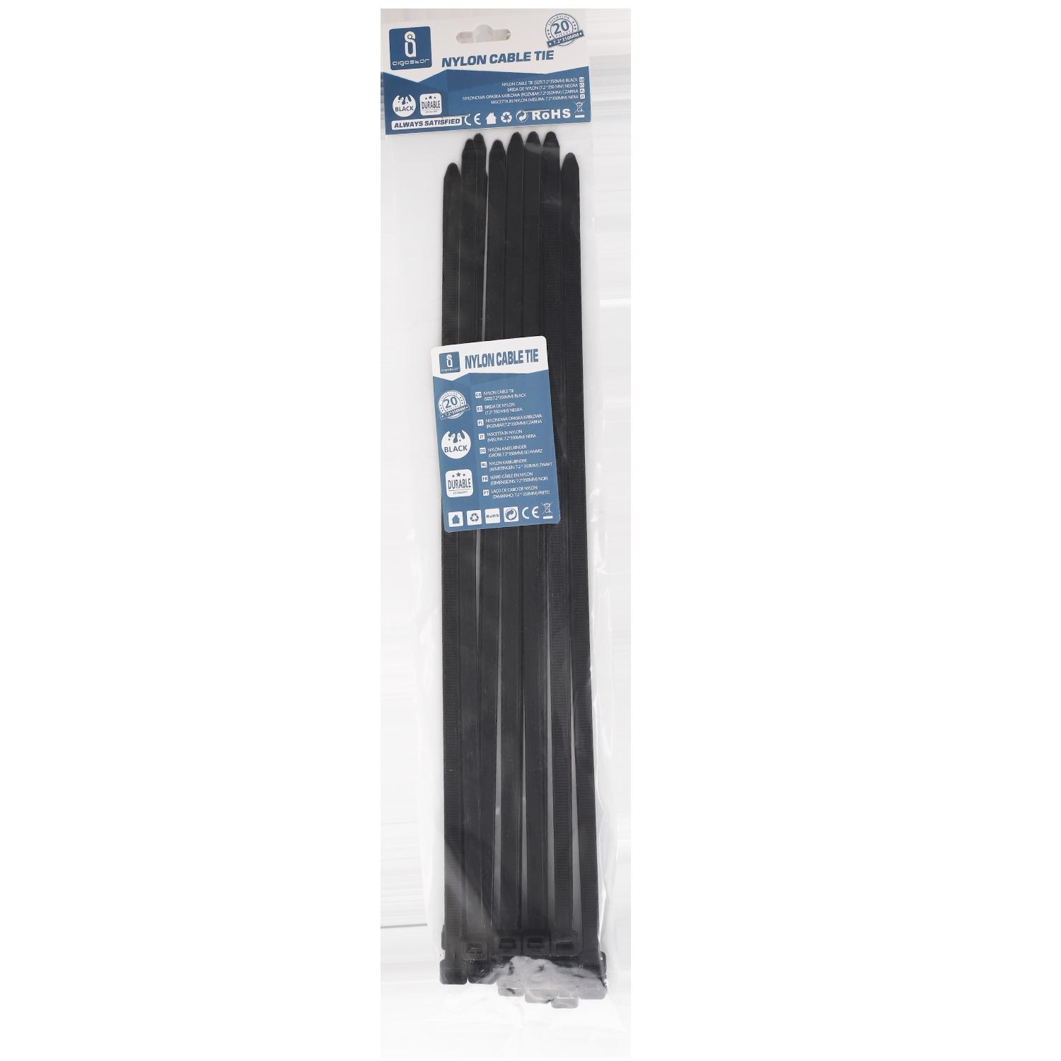 Nylon Cable Ties W7.2*L350mm Black