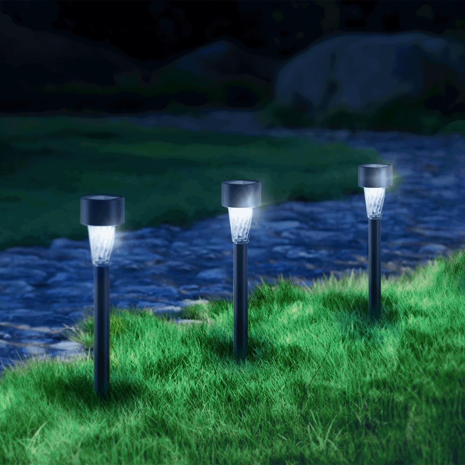 Ambientowa lampa solarna LED ogrodowa 6500K