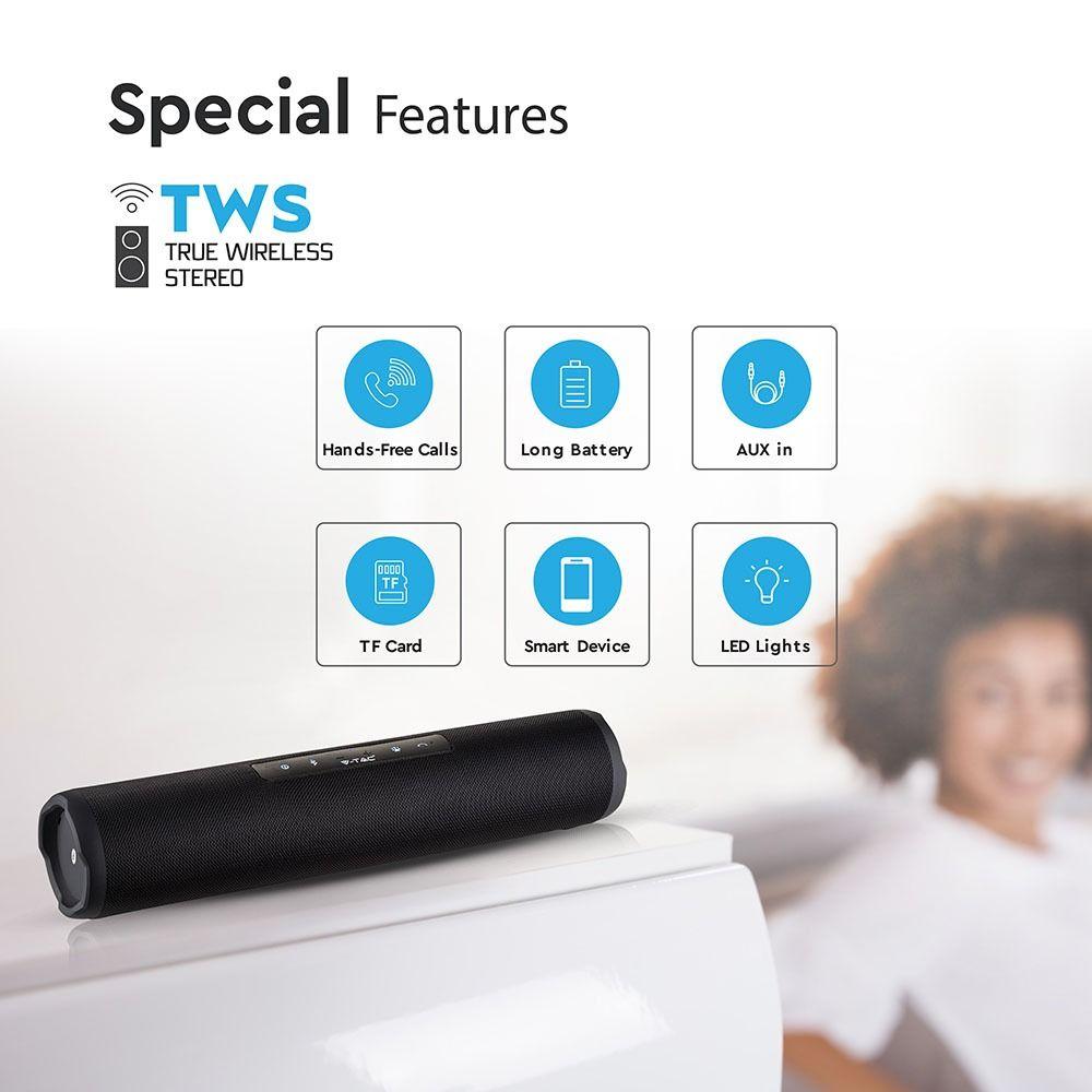 VT-6133 PORTABLE BLUETOOTH SPEAKER TWS FUNCTION-1200mah BATTERY