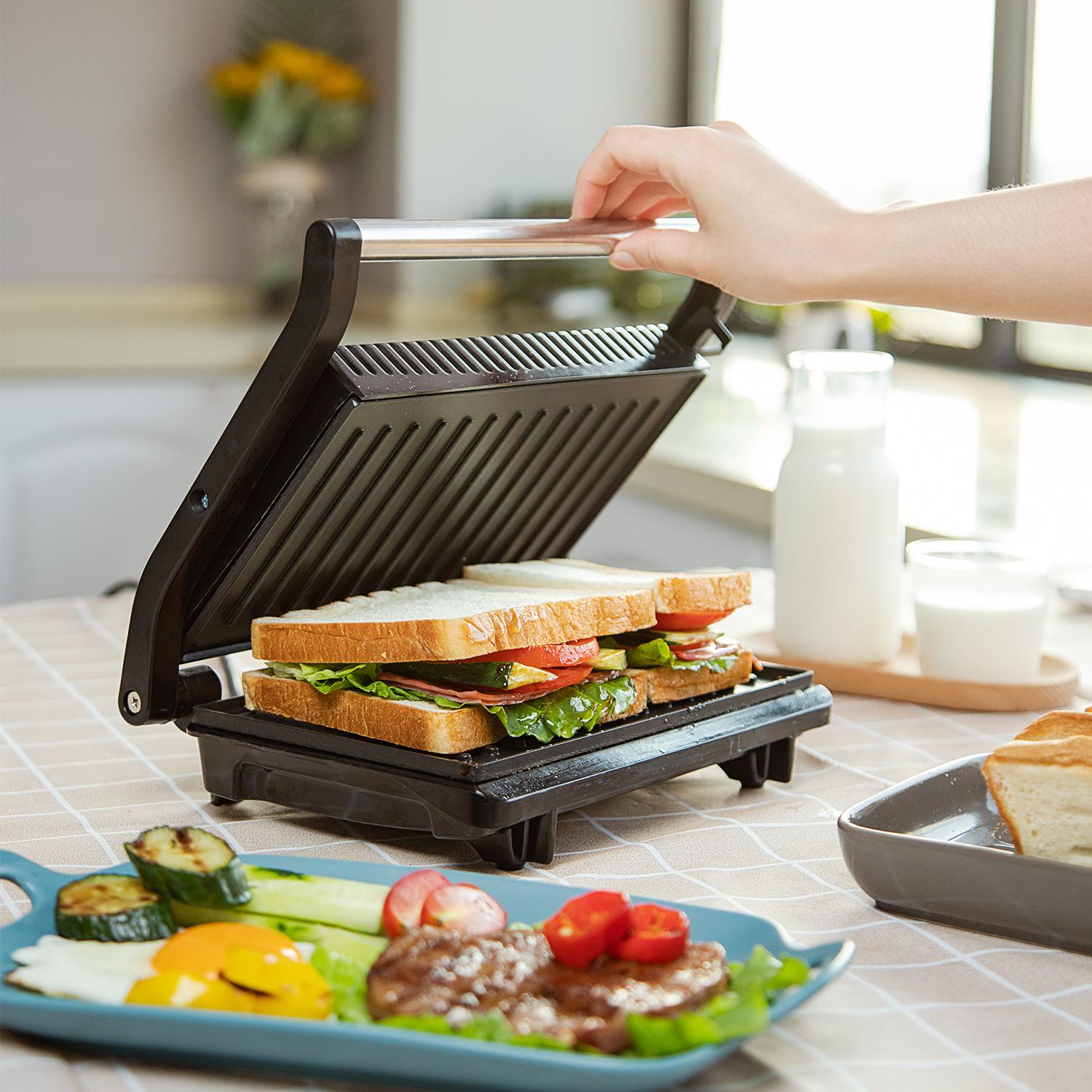 800W Multifunctional SUS Panini Maker